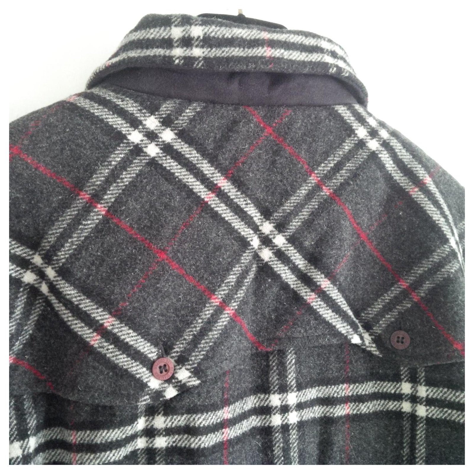 Autre Marque Lee Cooper Lumberjack wool jacket. 70 Wool. Faux fur body lining. Quilted sleeve lining. Size XL. Black White Red Grey Dark red Dark grey ref.323254 Joli Closet