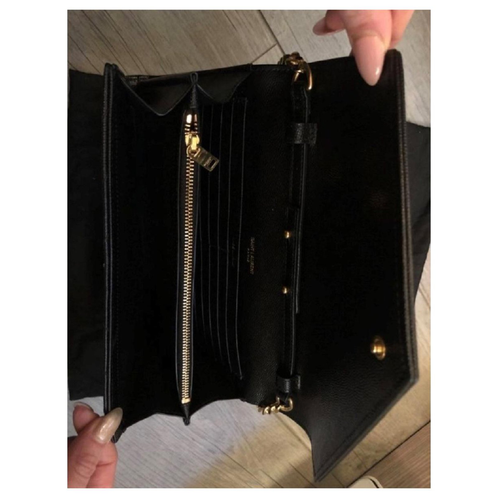 Kate Monogramme Saint Laurent Handbags Black Leather ref.323280 - Joli ...