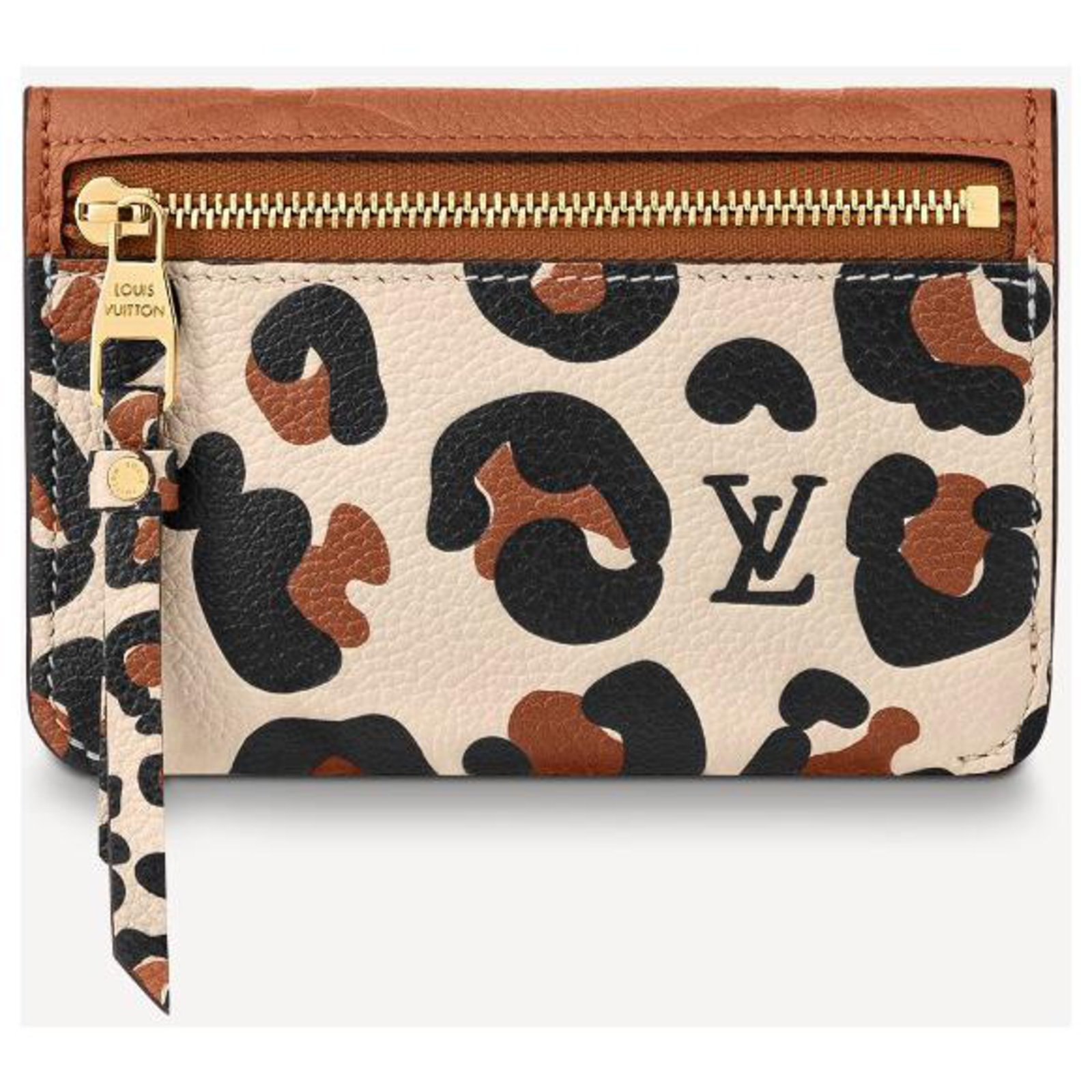 Louis Vuitton LV Key pouch Wild at heart Brown Leather ref.364006