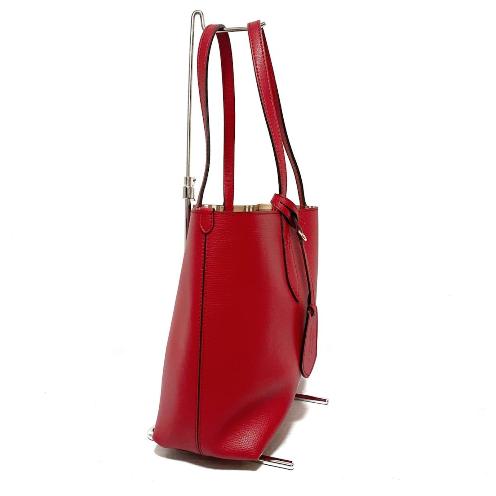 Burberry tote bag Red Leather ref.324298 - Joli Closet