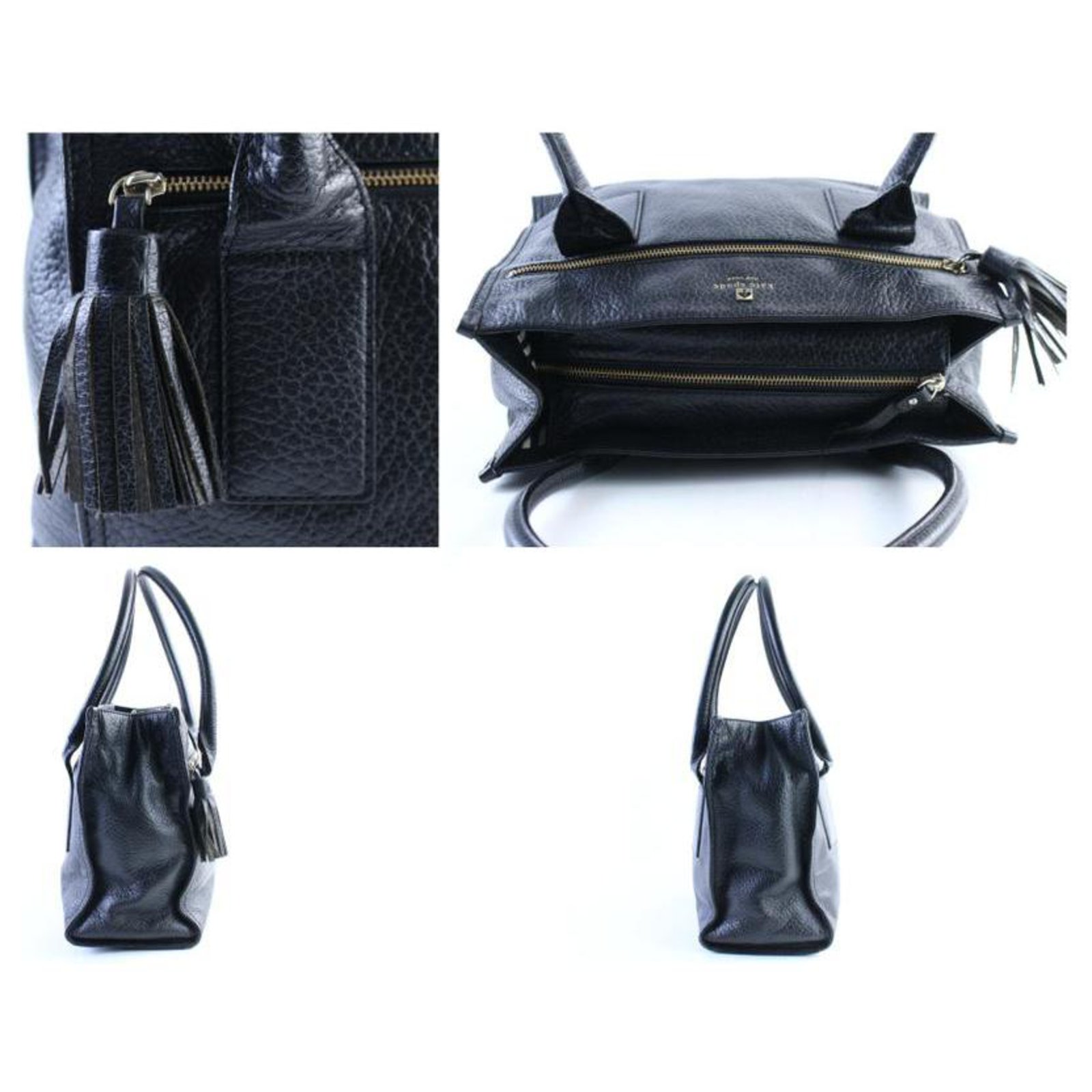 Kate Spade Black Patent Leather Tote Bag  - Joli Closet