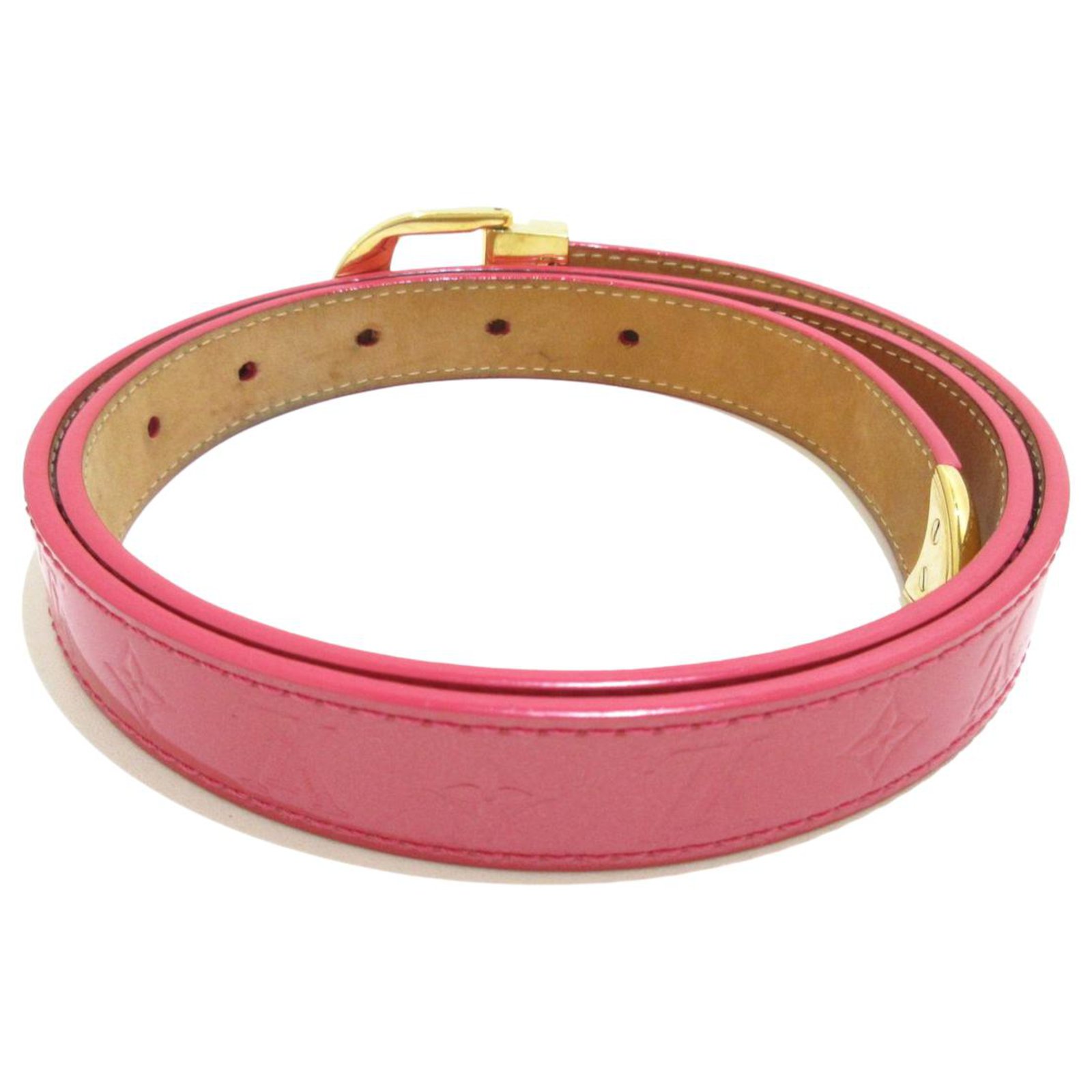 Louis Vuitton Belt Pink Patent leather ref.325361 - Joli Closet