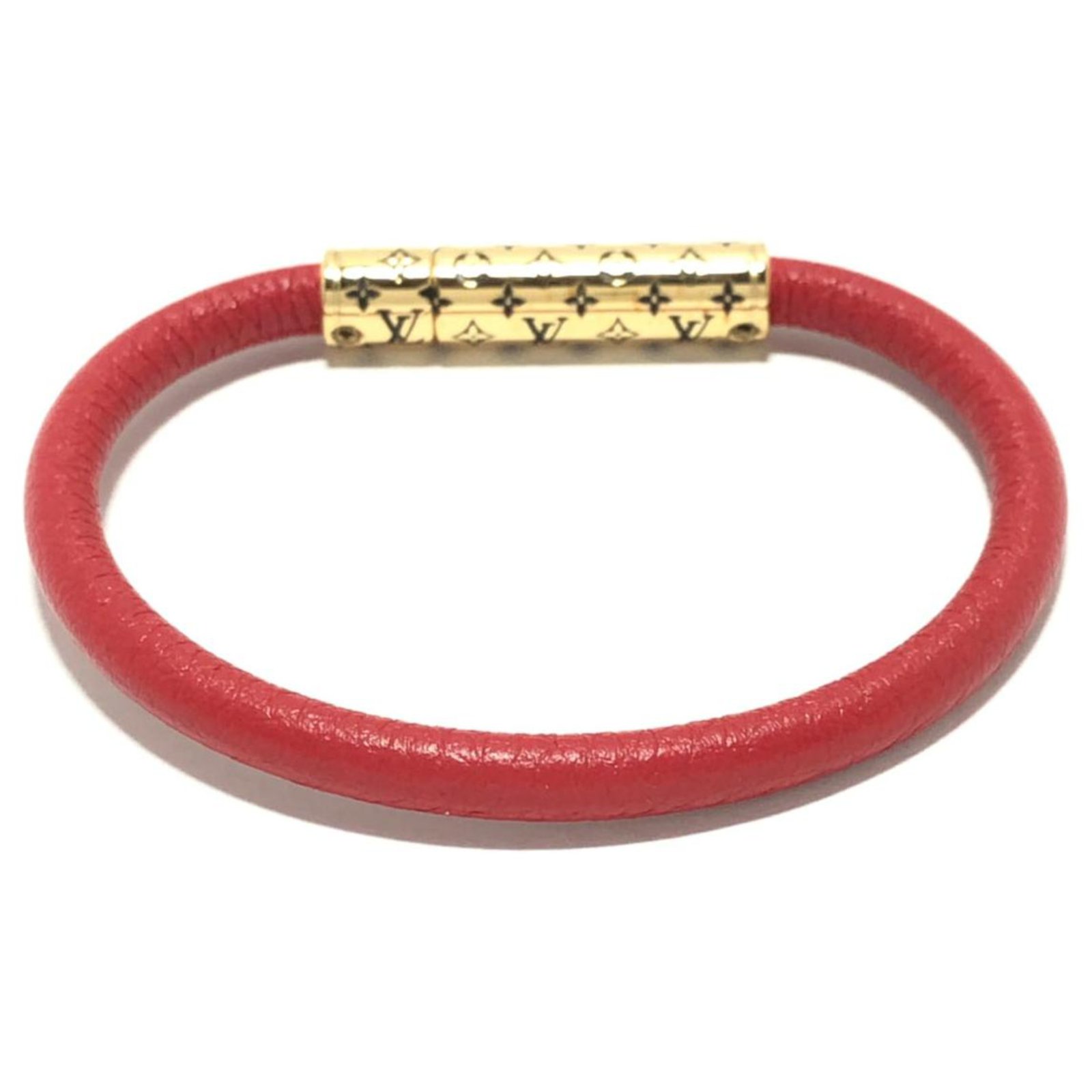 lv confidential bracelet red
