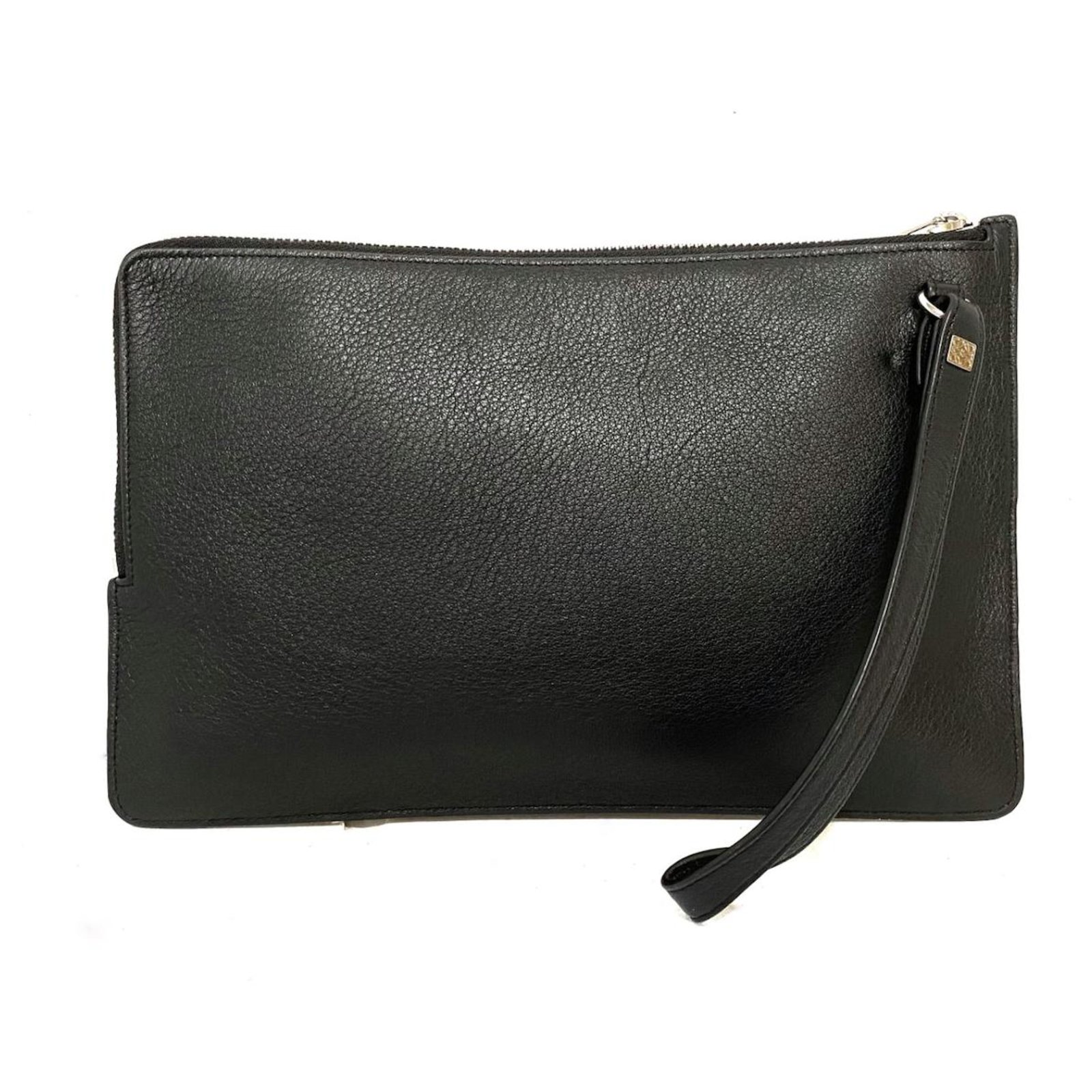 Loewe T pouch Black Leather ref.326545 - Joli Closet