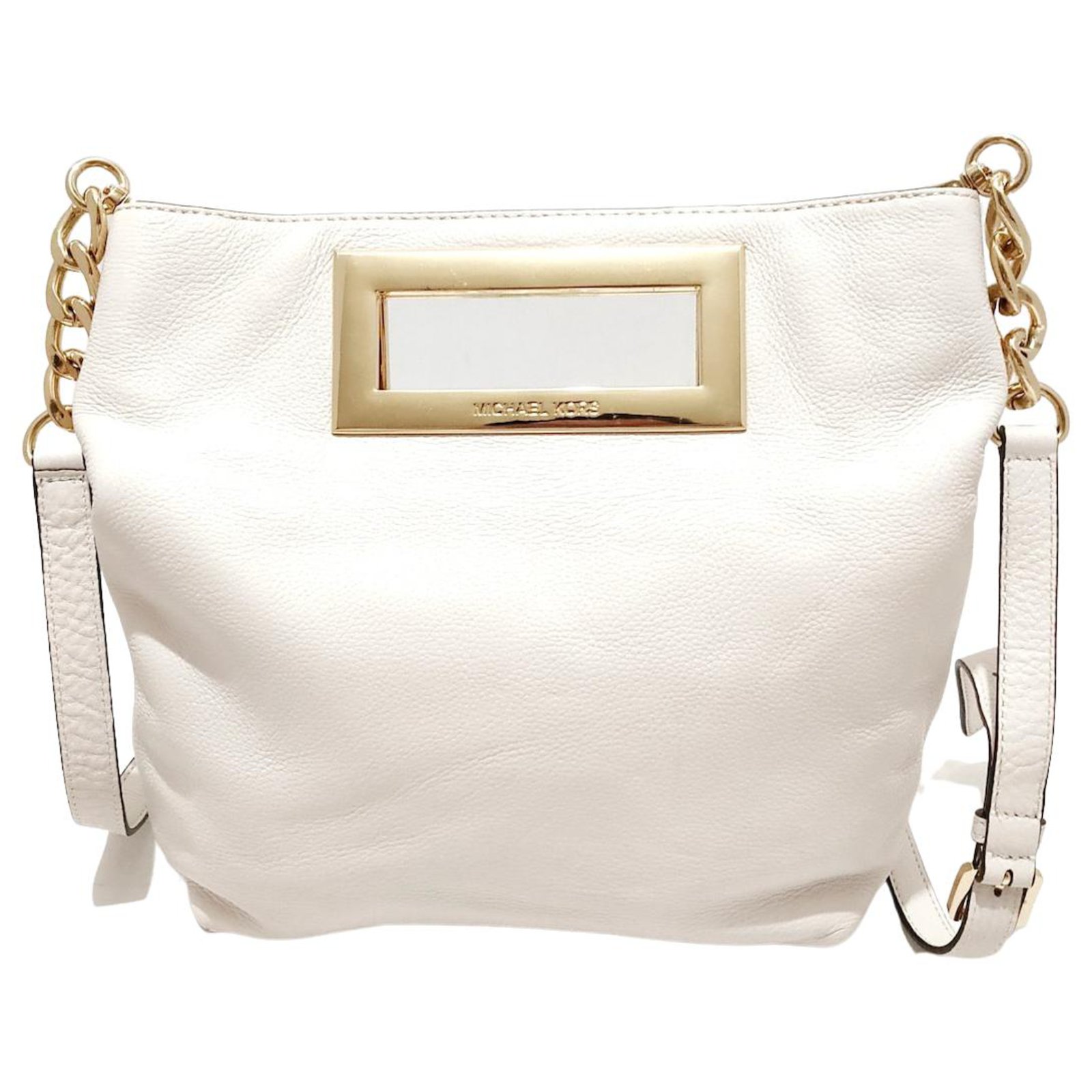 Michael Kors Clutch bag Cream Leather  - Joli Closet