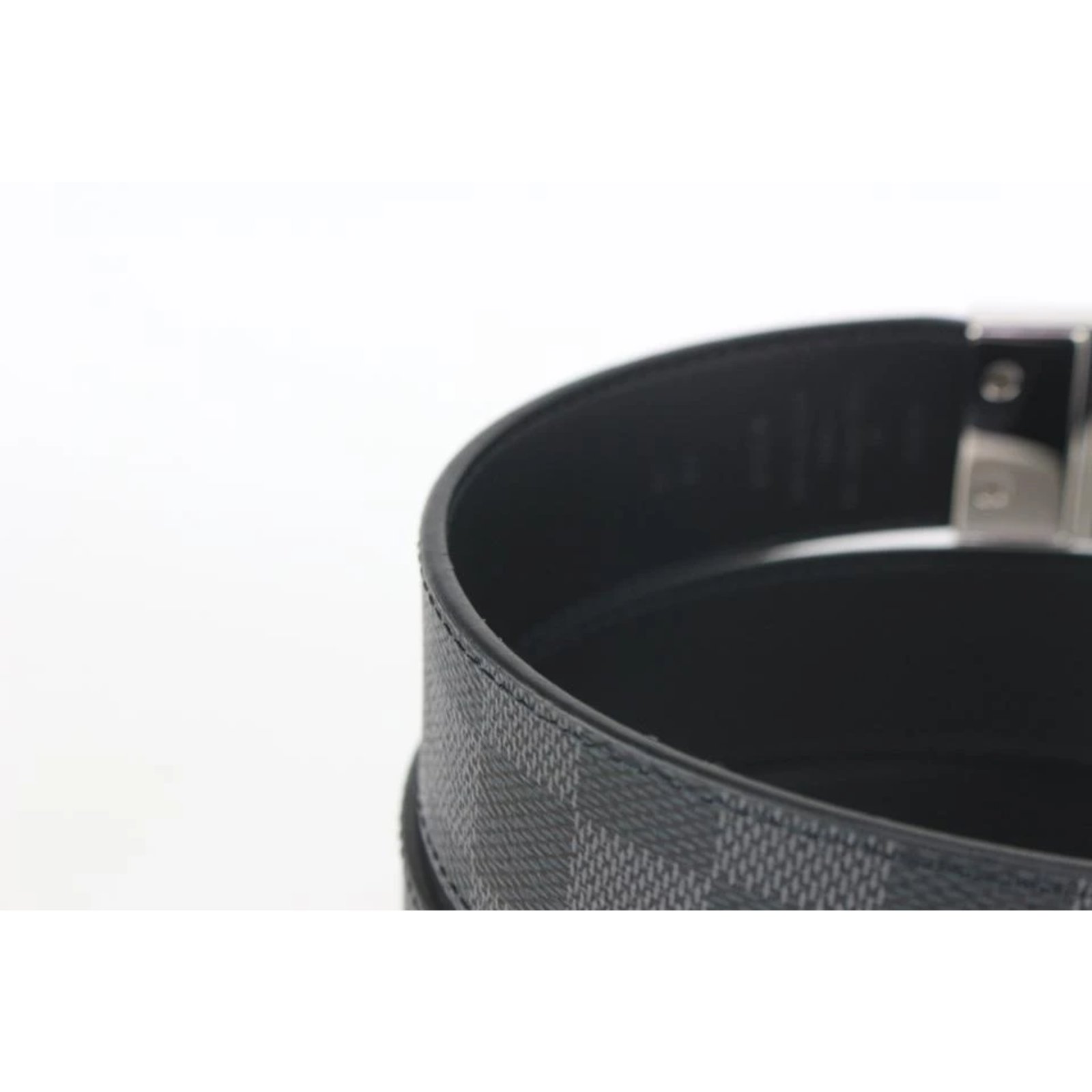 Louis Vuitton 90/36 Reversible Damier Graphite 35mm Slender Belt Leather  ref.326865 - Joli Closet