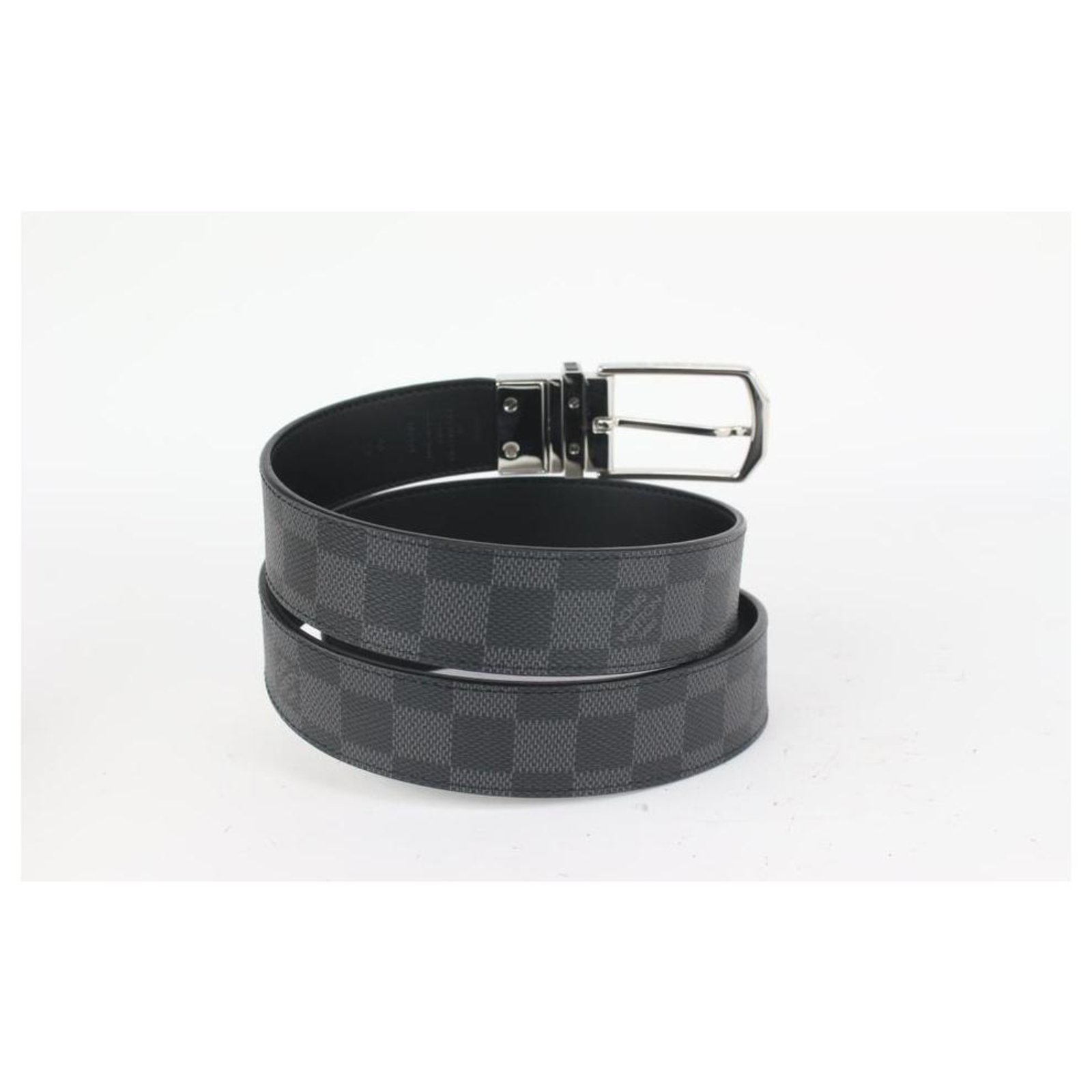 Louis Vuitton 90/36 Reversible Damier Graphite 35mm Slender Belt Leather  ref.326865 - Joli Closet