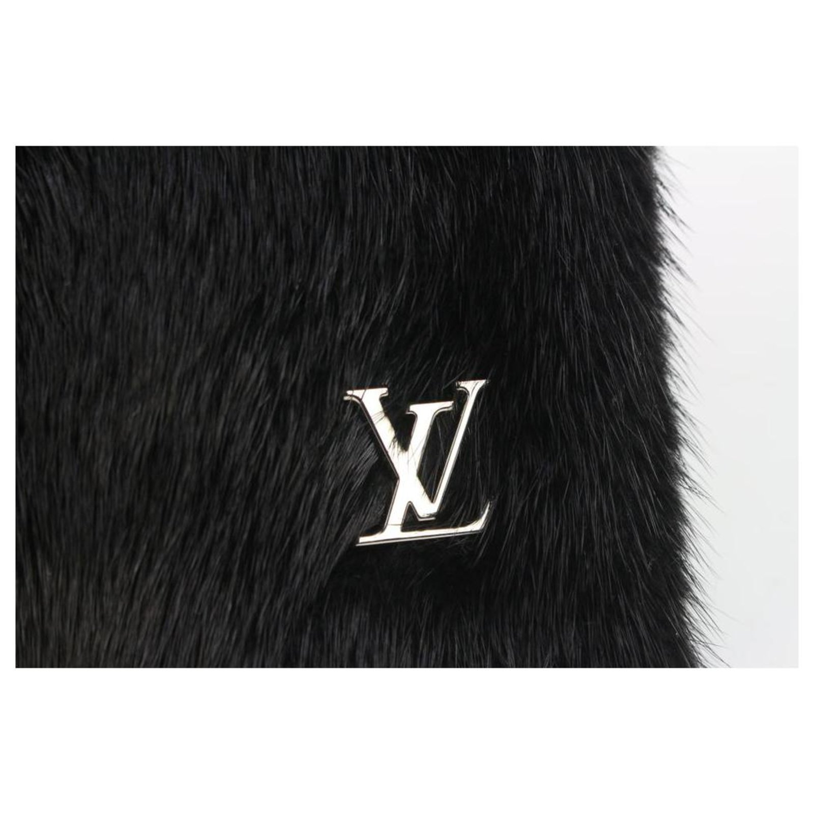 Louis Vuitton Écharpe Monogram Reverso Vison Gris x Noir ref
