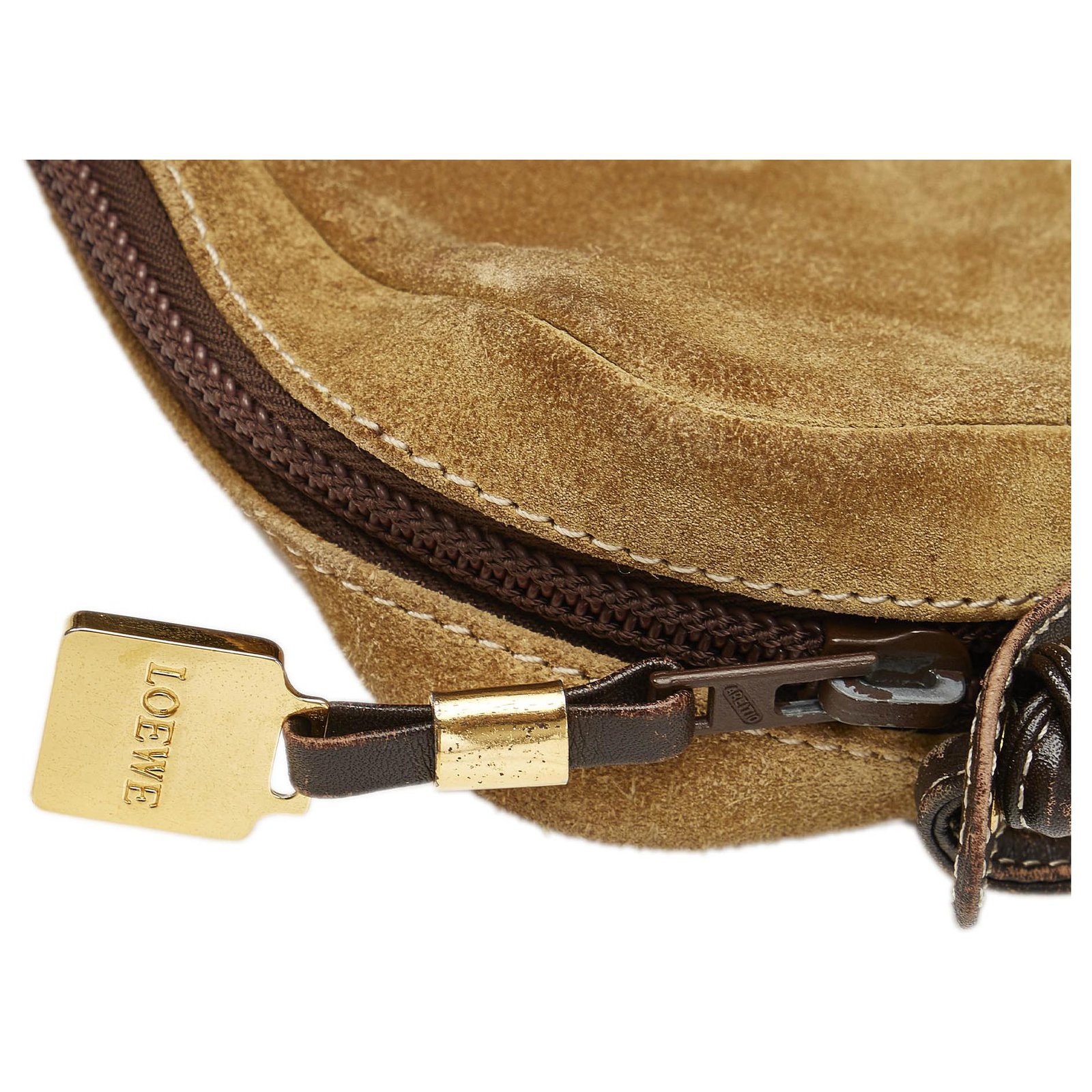 Loewe Brown Anagram Suede Crossbody Bag Leather Pony-style calfskin  ref.327349 - Joli Closet