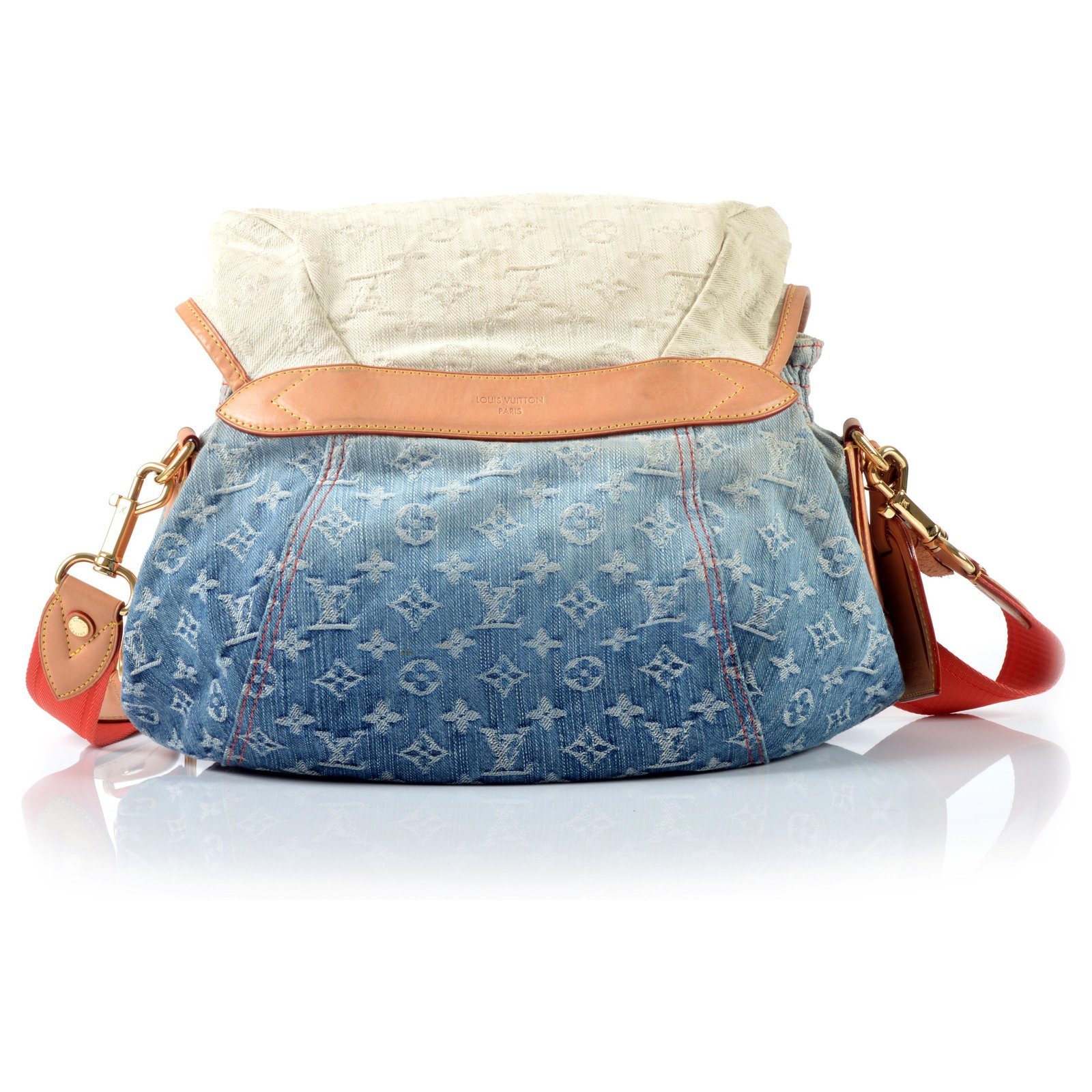 Louis Vuitton Sunrise Shoulder Bag Denim Blue 2073031