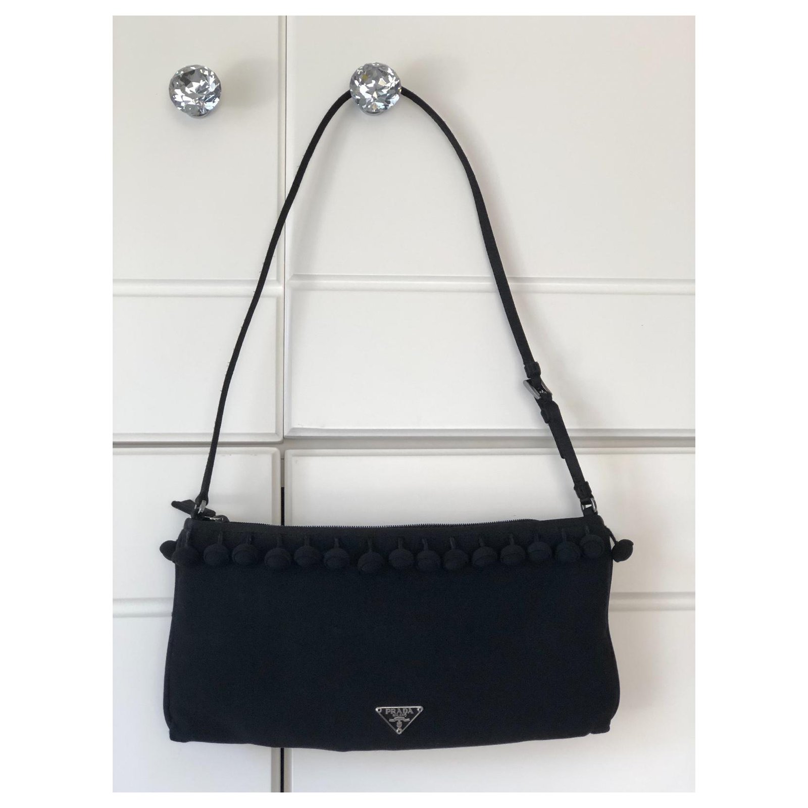 Prada Mini bag Black Silk ref.327966 - Joli Closet