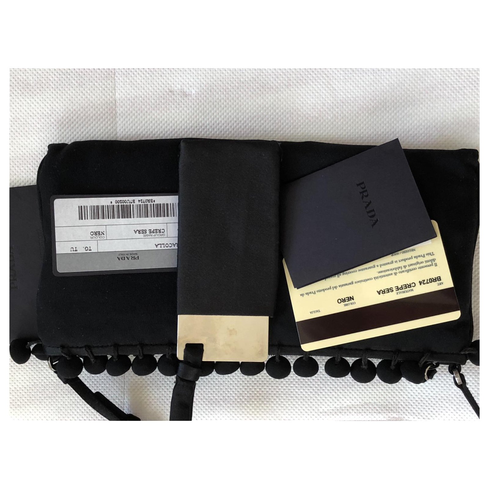 Prada Mini bag Black Silk ref.327966 - Joli Closet