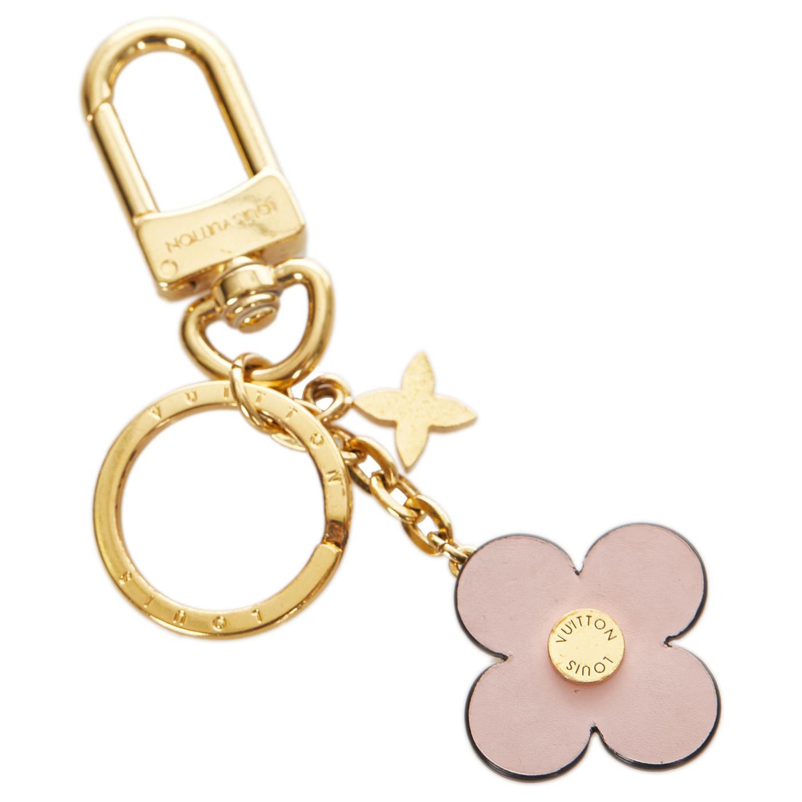 LOUIS VUITTON Monogram Blooming Flowers BB Bag Charm Key Holder Pink