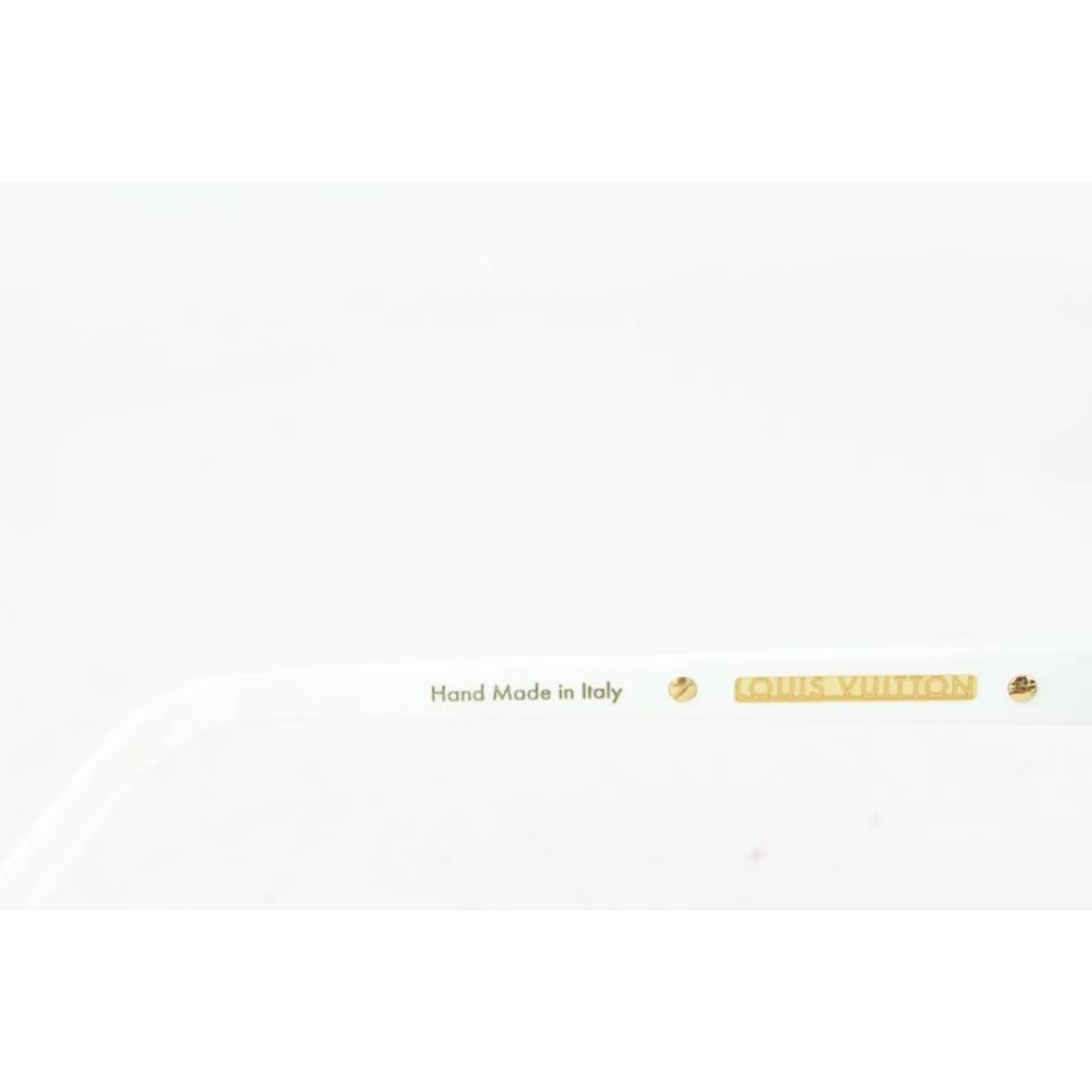 Louis Vuitton Rare z0351w White x Gold Millionaire Evidence Sunglasses  141lvs78 at 1stDibs