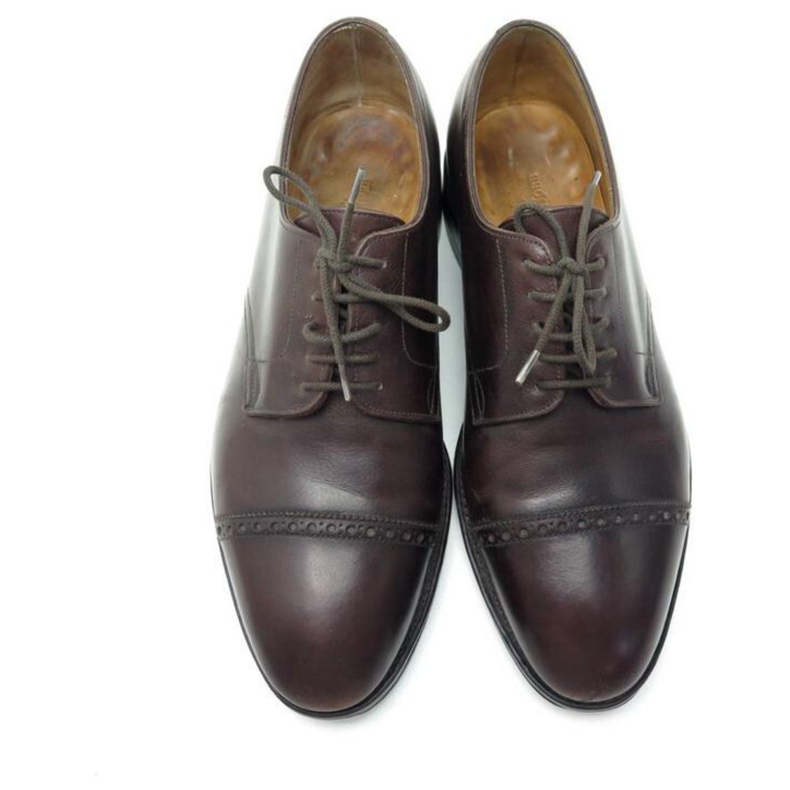 CHAUSSURES JOHN LOBB RUSSEL 8E 42 DERBY EN CUIR MARRON + EMBAUCHOIRS SHOES