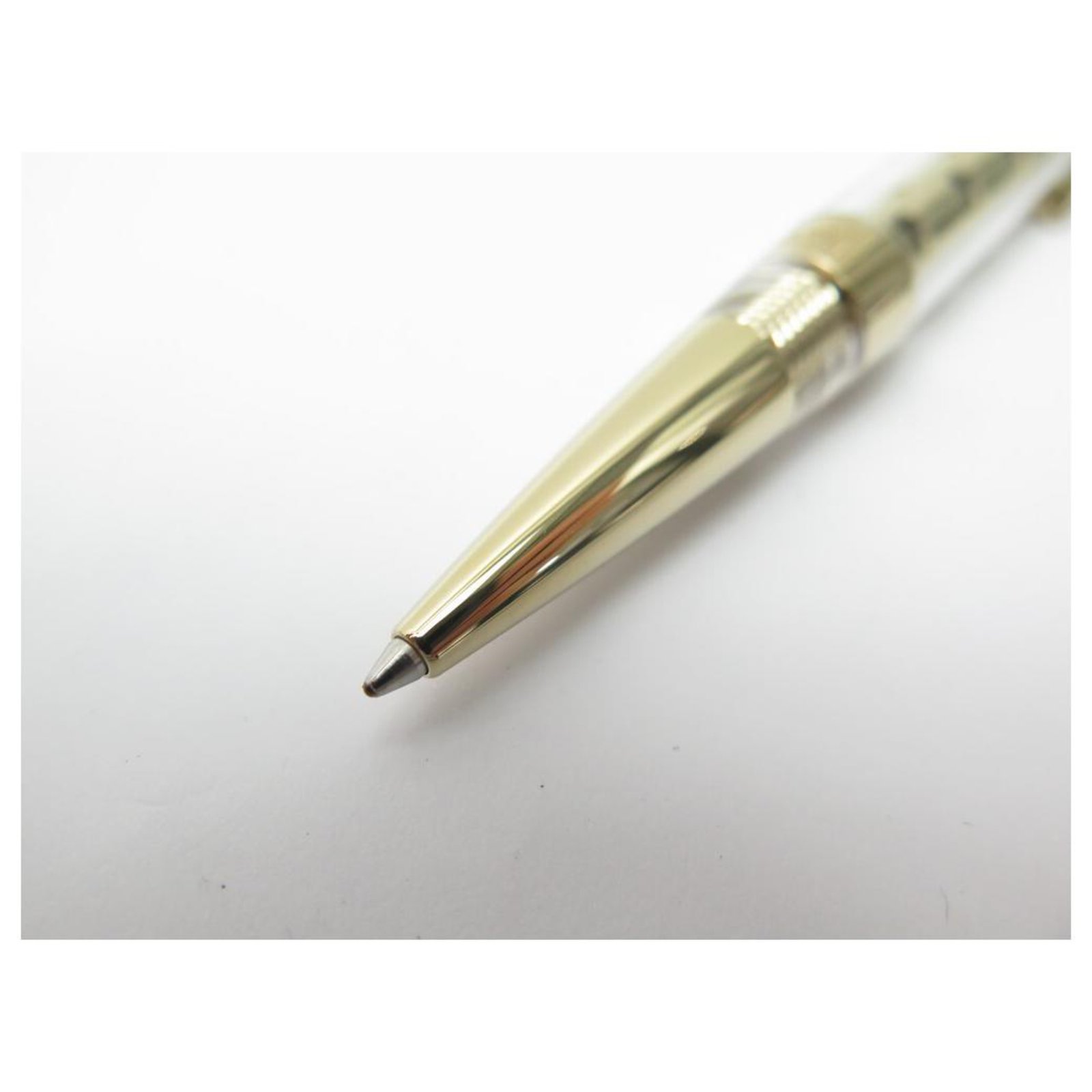 Dupont Defi Transparent Gold ballpoint pen S.T 