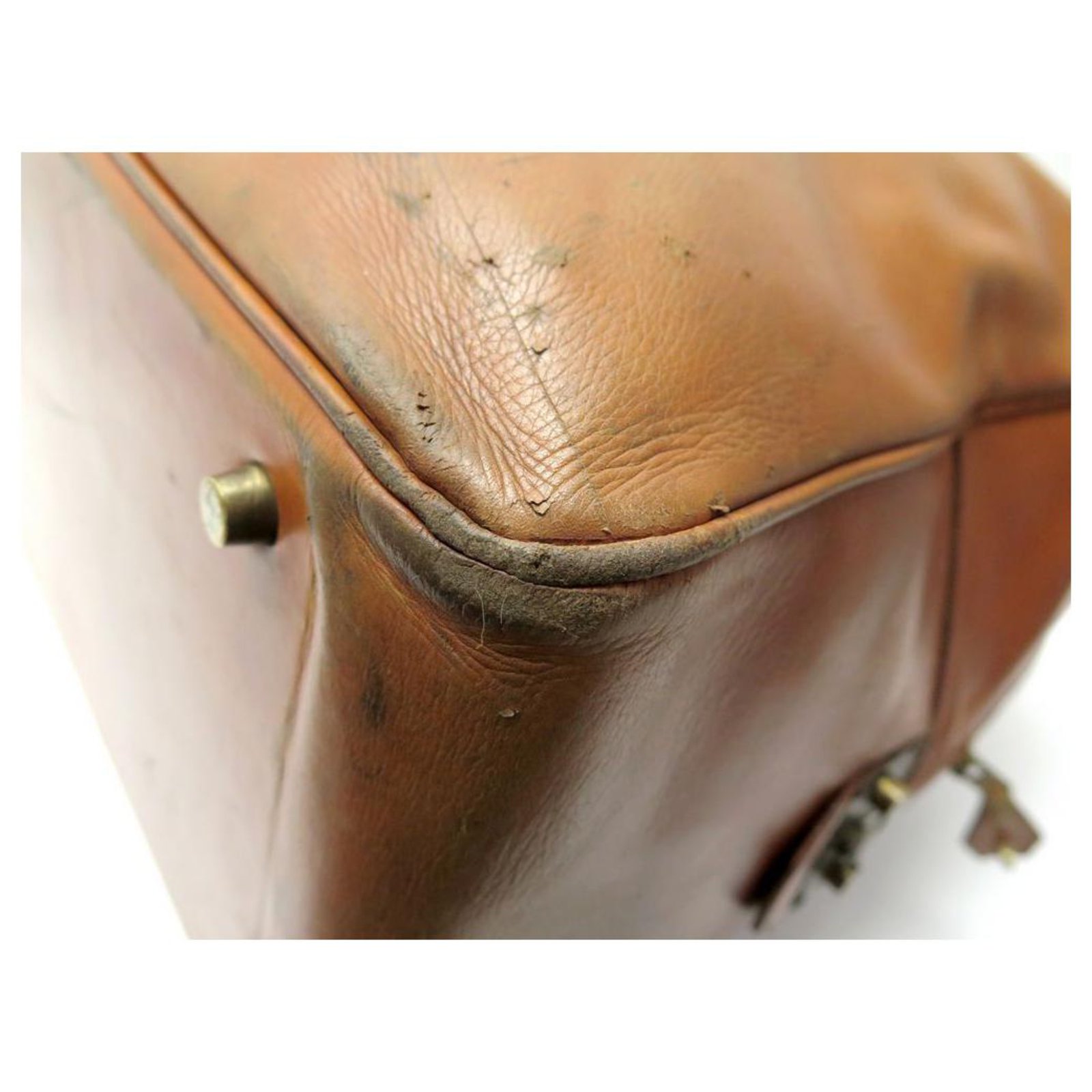 Hermes Vintage canvas and leather travel suitcase - VALOIS VINTAGE