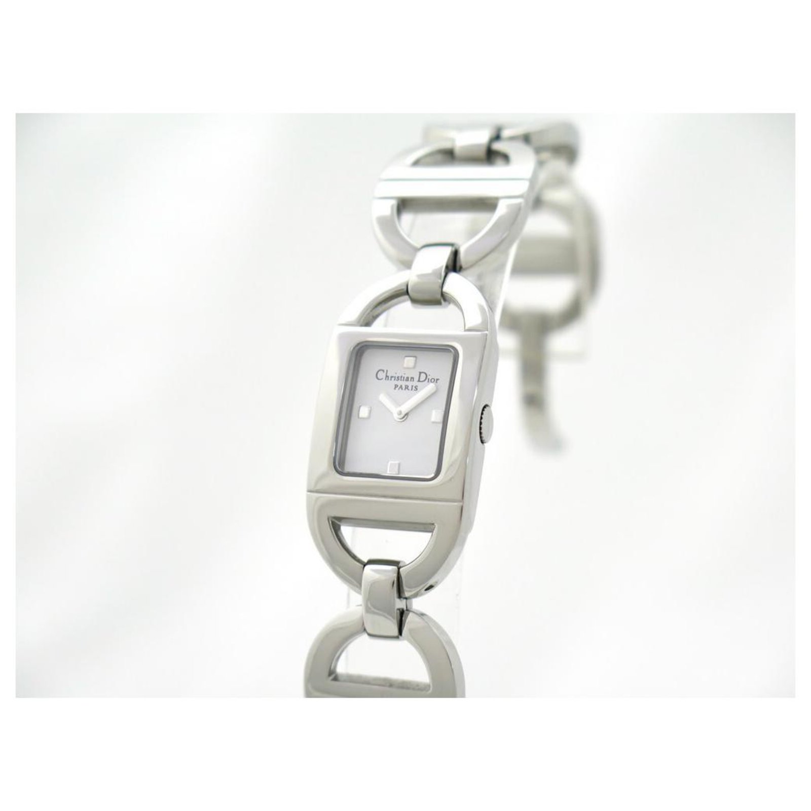 NEW CHRISTIAN DIOR PANDIORA D WATCH78-108 QUARTZ 19 MM STEEL