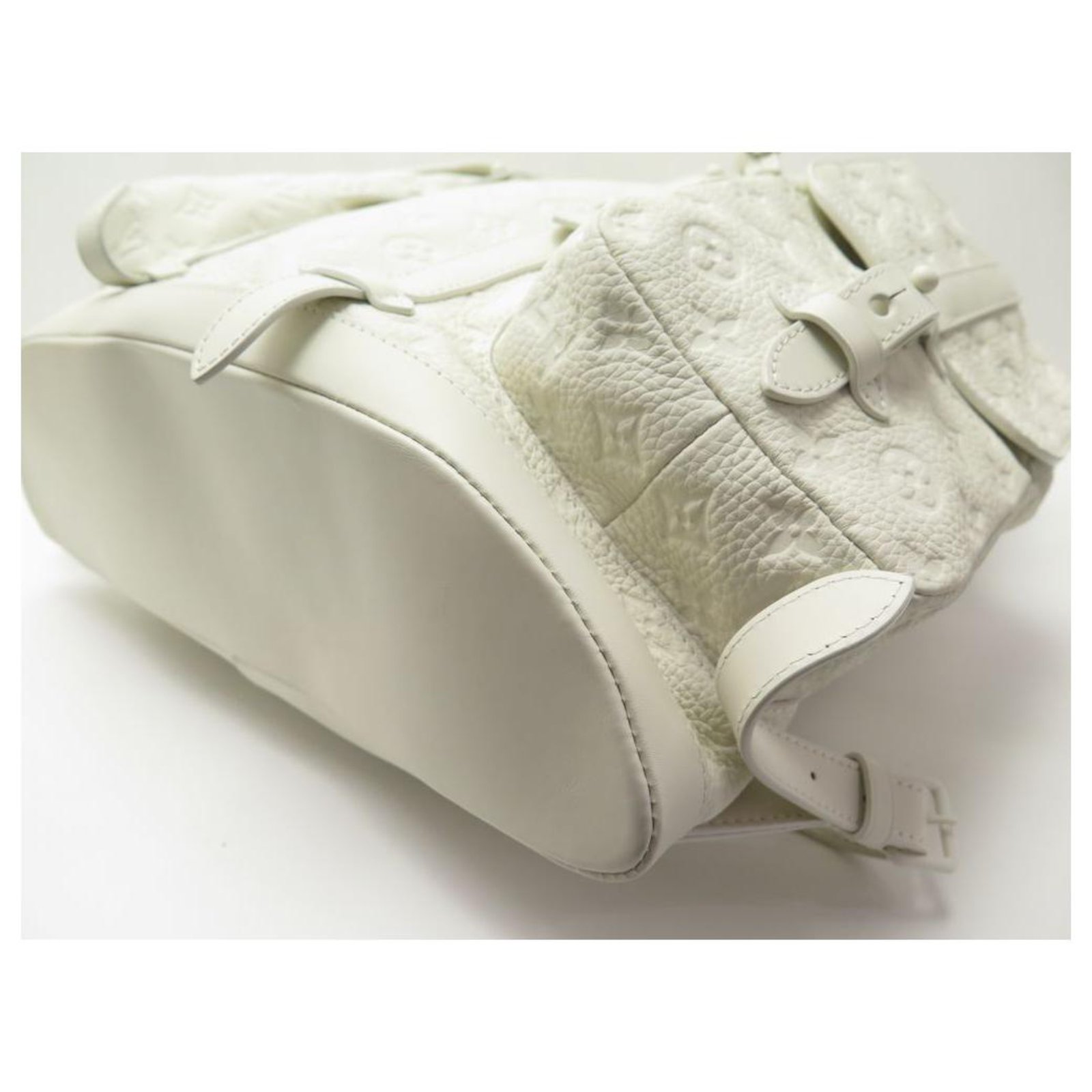 Louis Vuitton Paint can virgil abloh White Green Leather ref.959580 - Joli  Closet