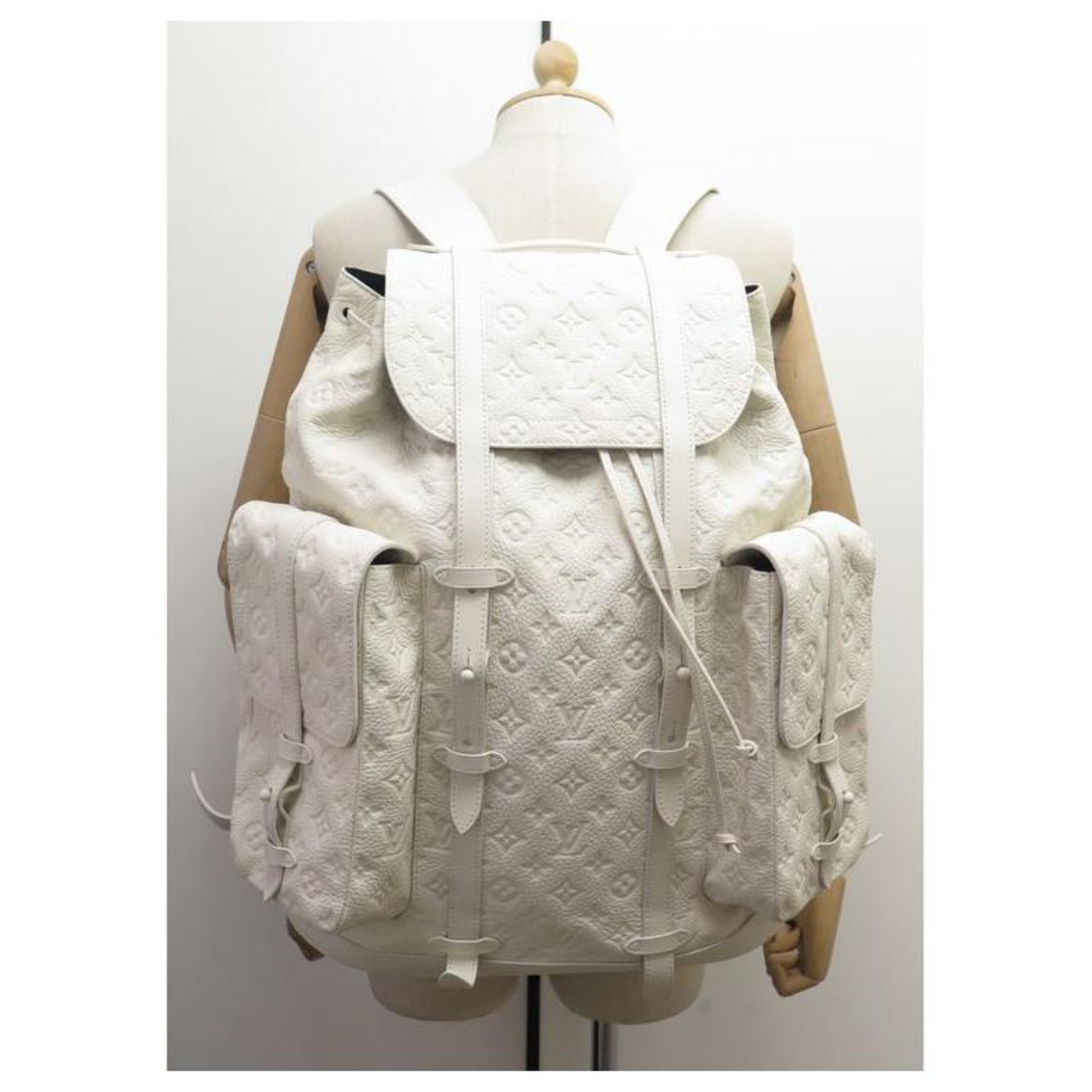 Louis Vuitton Virgil Abloh Christopher GM Backpack Bag M53270 Camel Auth LV  New