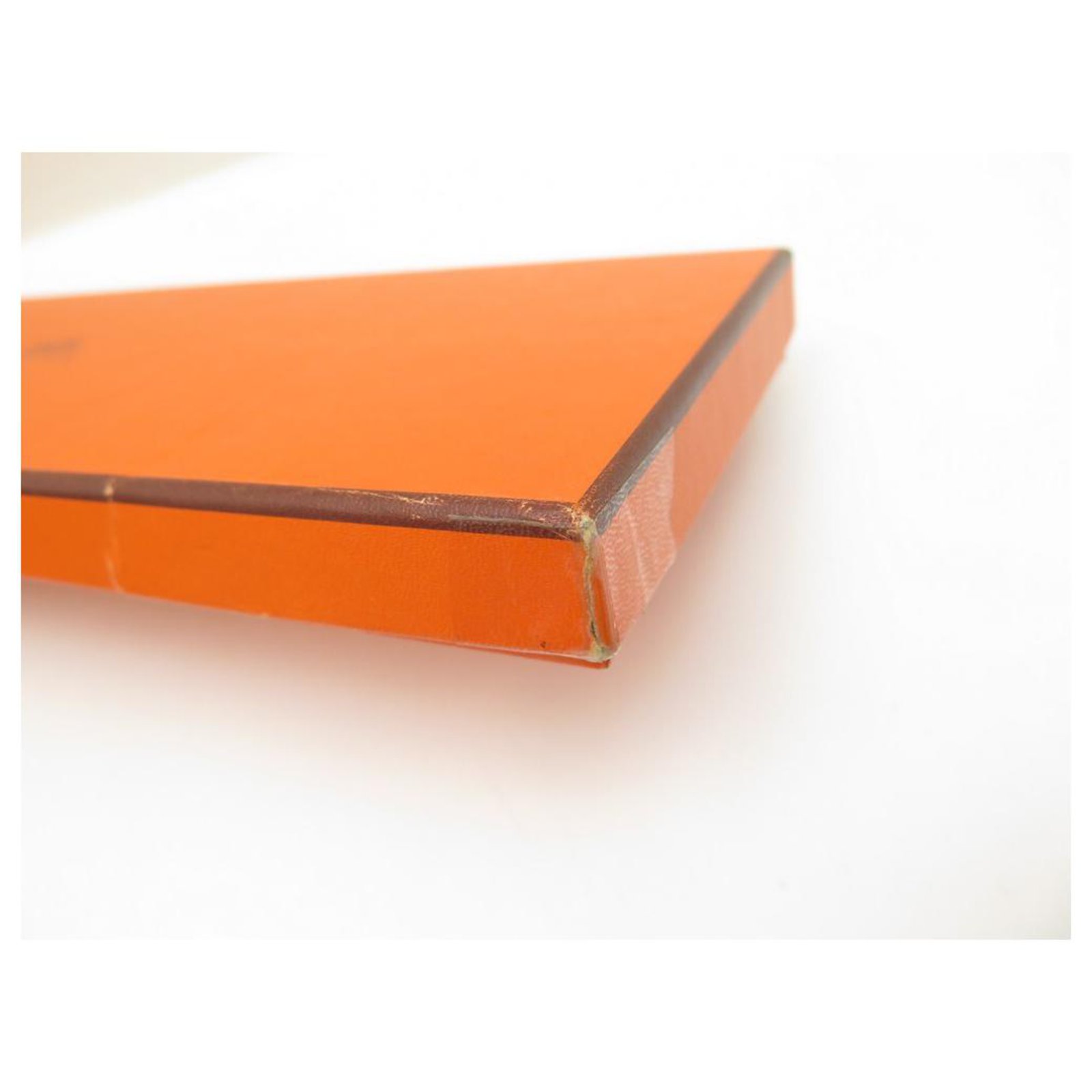 HERMES Paris Set of 6 orange cardboard boxes.