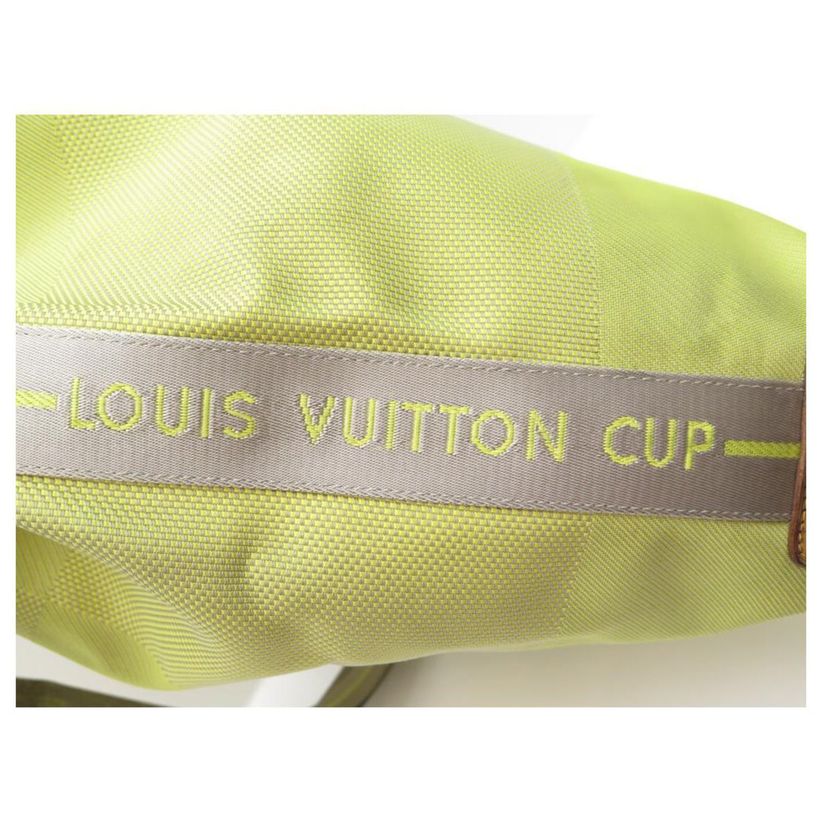 Louis Vuitton Louis Vuitton LV Cup Lime Green Damier Geant Bucket