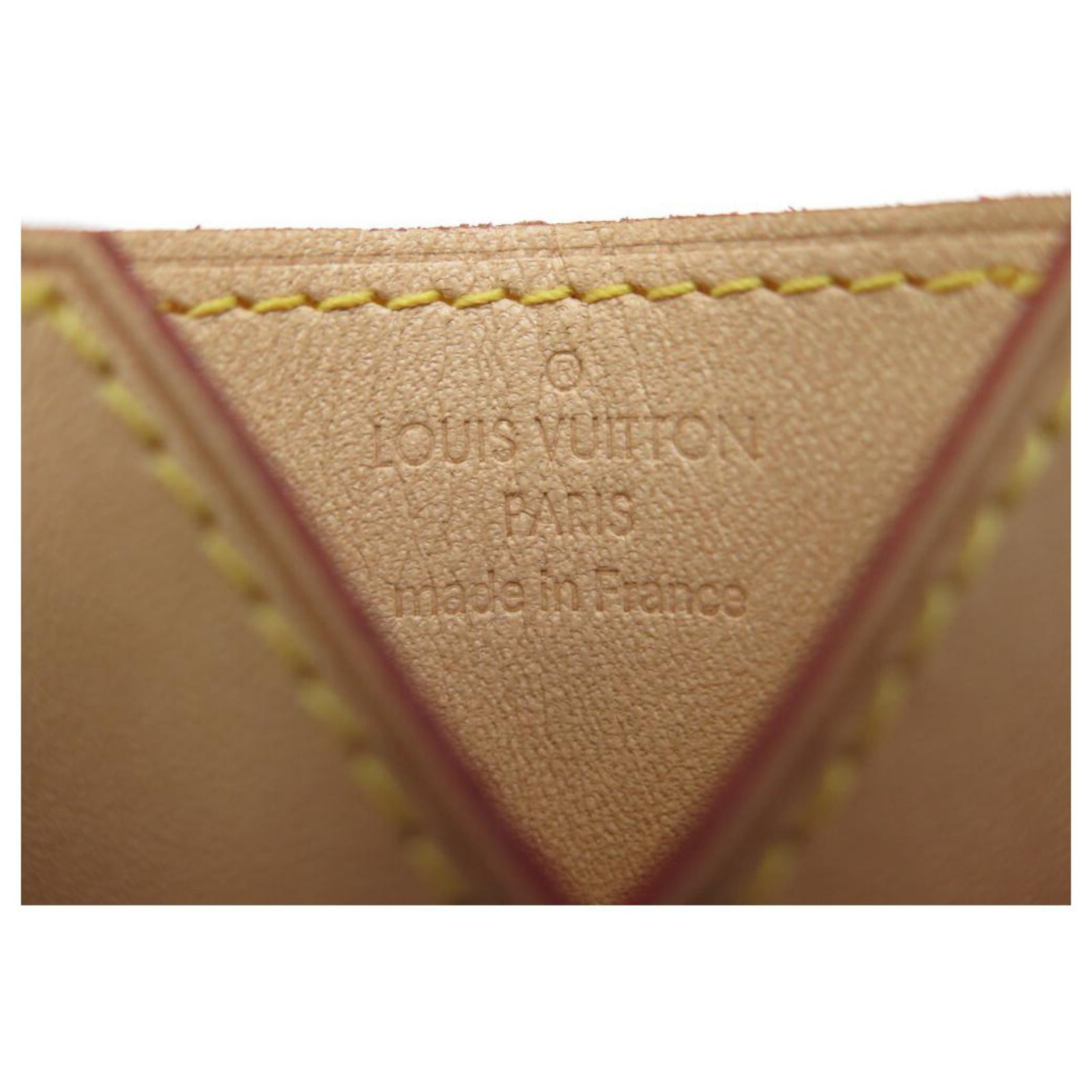 NEW LOUIS VUITTON CARD HOLDER VOLEZ VOGUEZ TRAVEL IN NATURAL