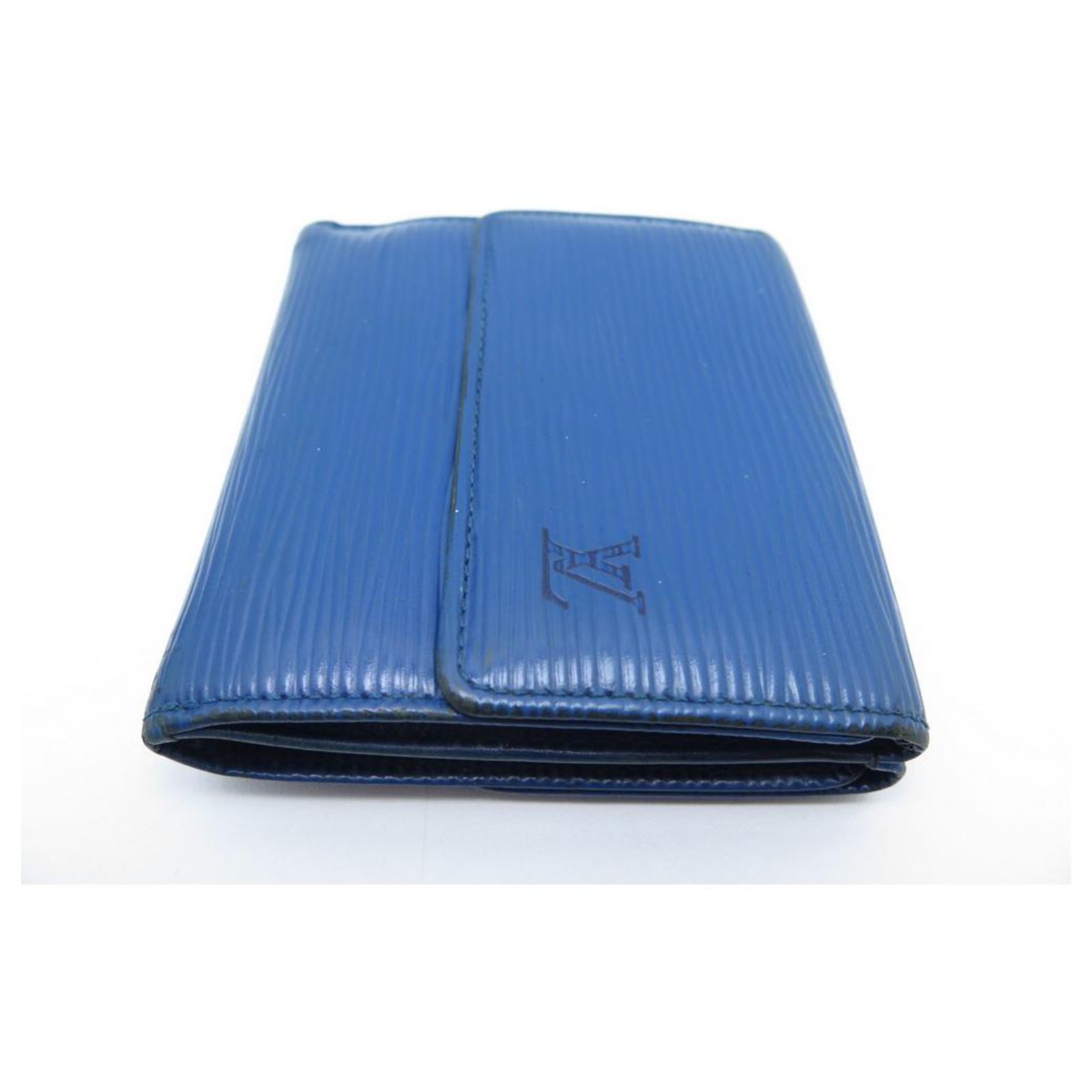 LOUIS VUITTON ELISE BLUE EPI LEATHER WALLET LEATHER WALLET ref.329796 -  Joli Closet