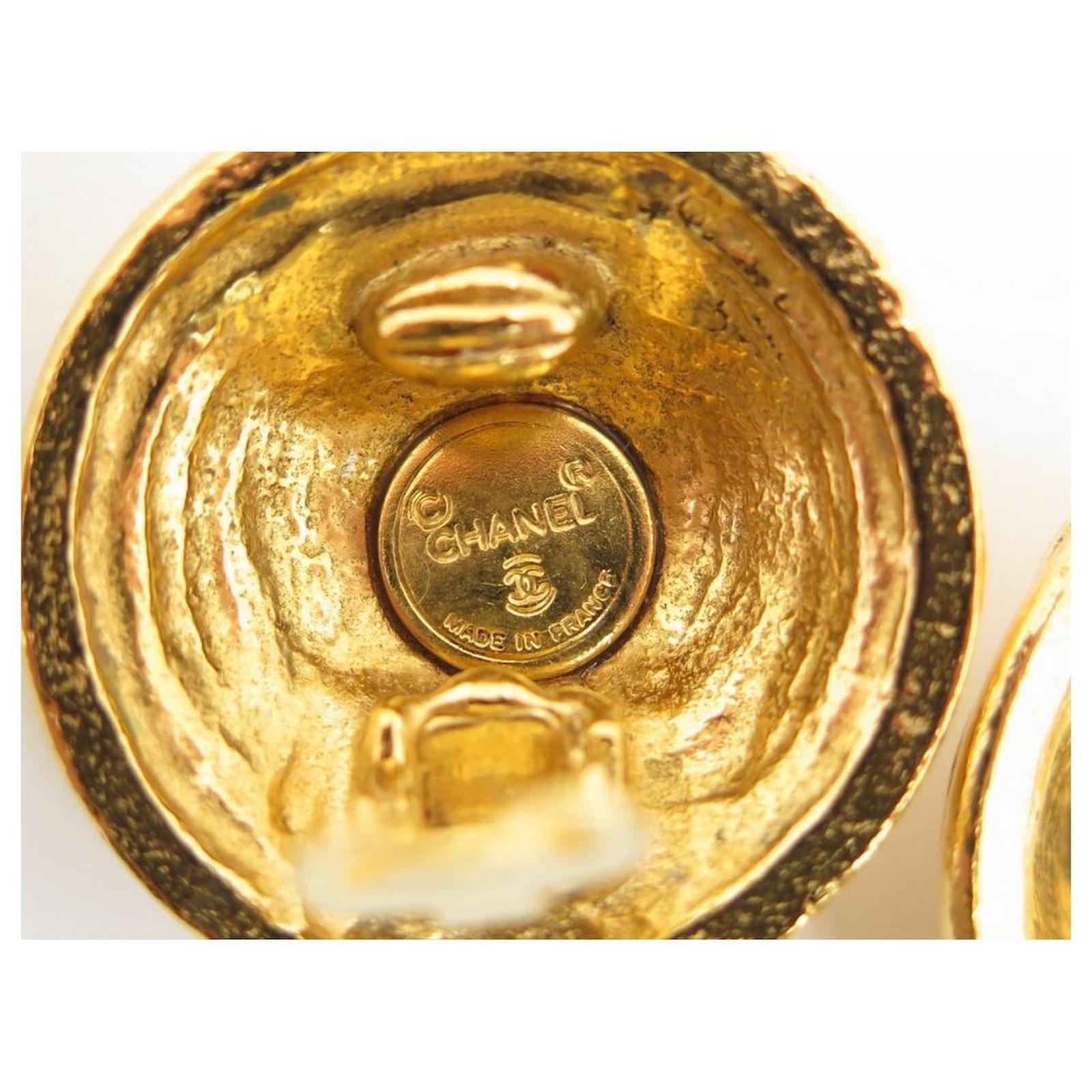 Mokilu' Orecchini Vintage Cammeo In Ottone Dorato 24kt, Donna, Made In Italy, Con Scatola Regalo, Ipoallergenici