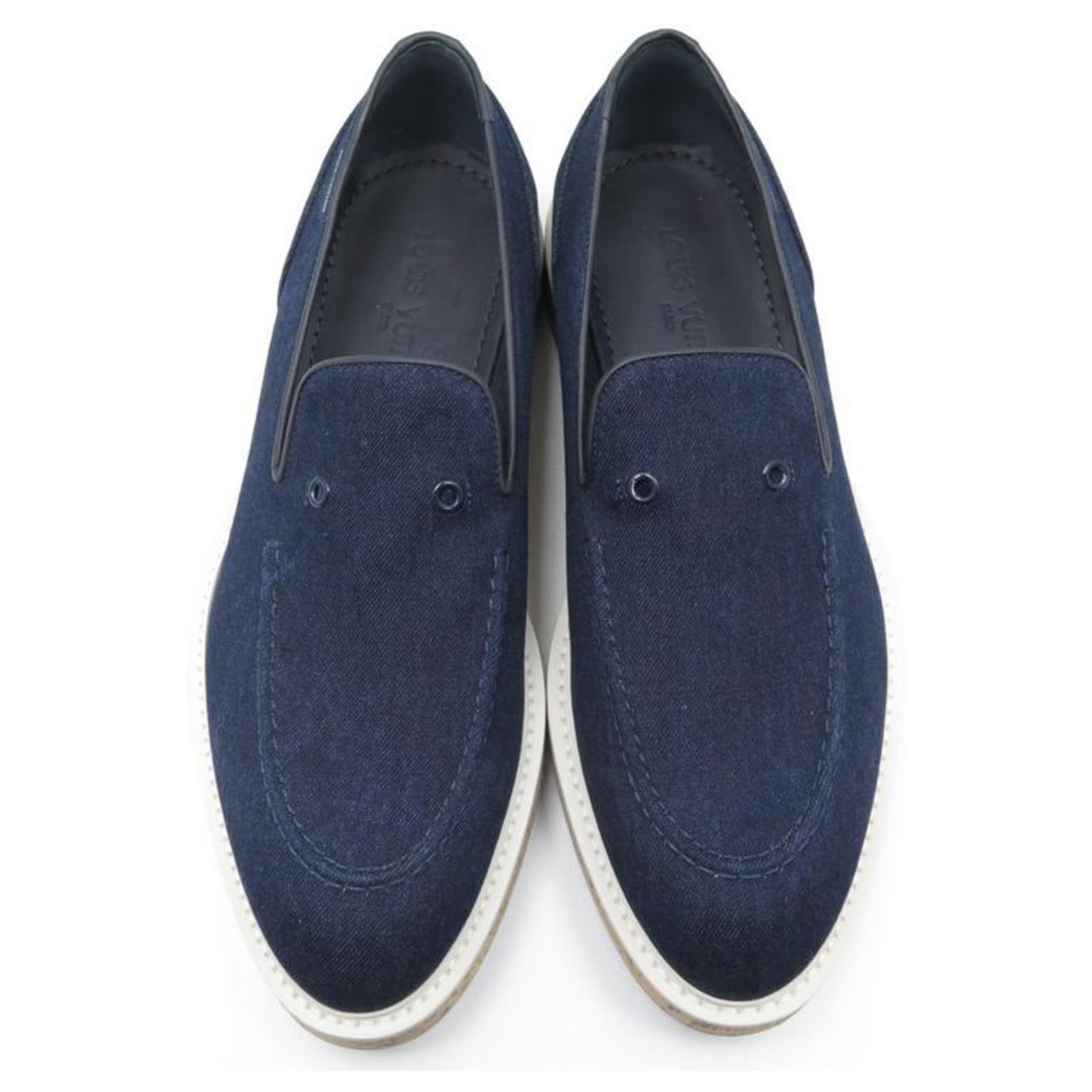 Louis Vuitton LV Sneakers denim new Blue ref.230840 - Joli Closet