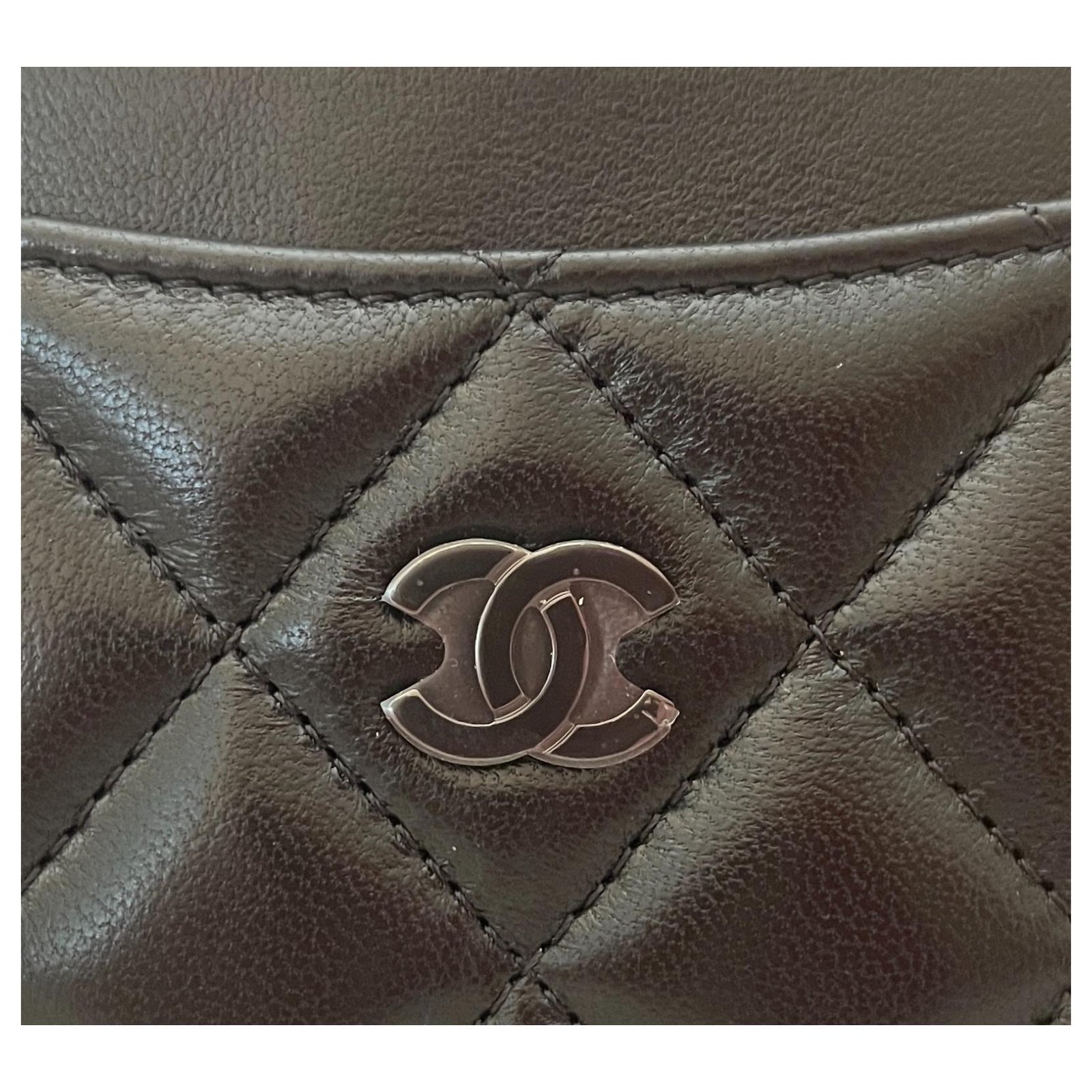 Chanel Classic Quilted Lambskin So Black Card Holder ref.330130 - Joli  Closet