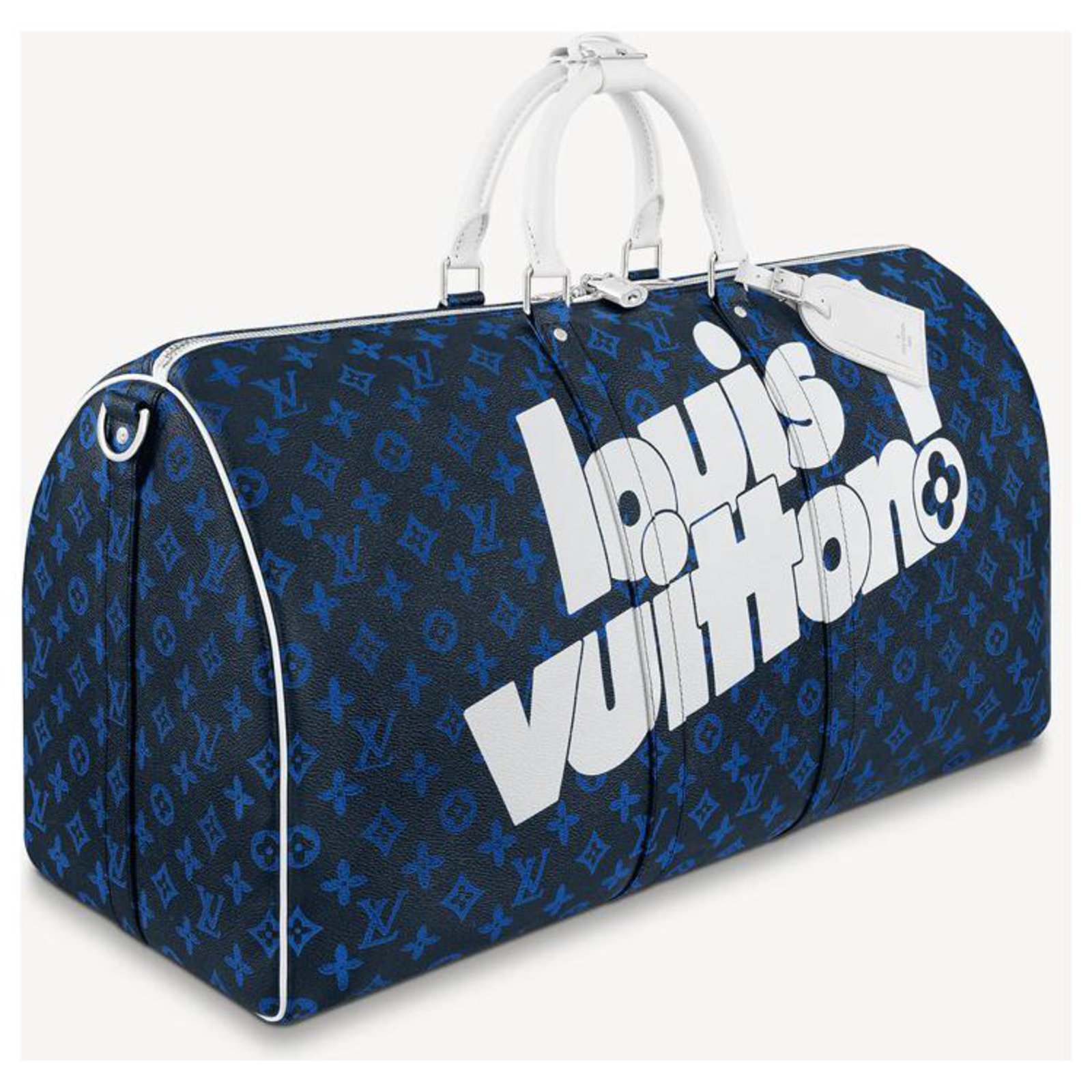 Louis Vuitton LV Keepall bandouliere 55 New Blue. Exclus…