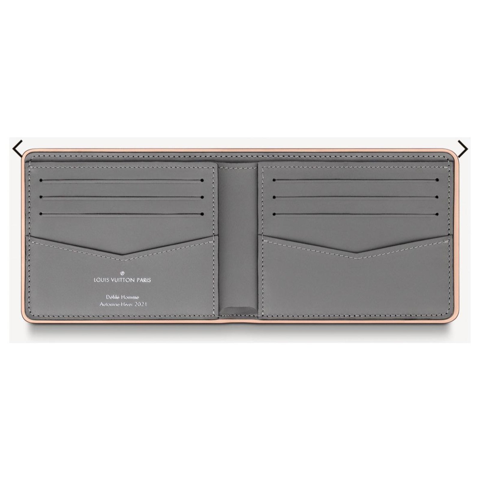 Leather wallet Louis Vuitton Silver in Leather - 23231663