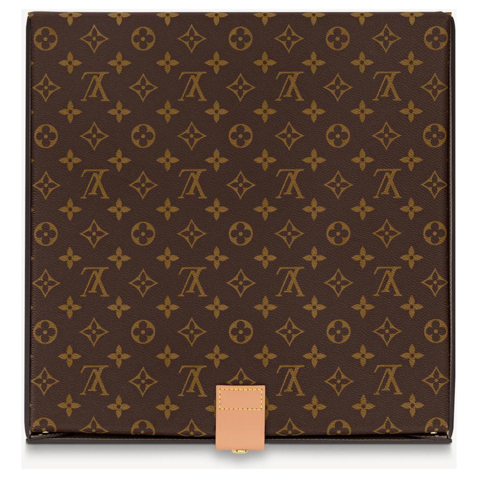 Louis Vuitton LV Vinyl box new limited edition pizza box Brown Leather  ref.330203 - Joli Closet