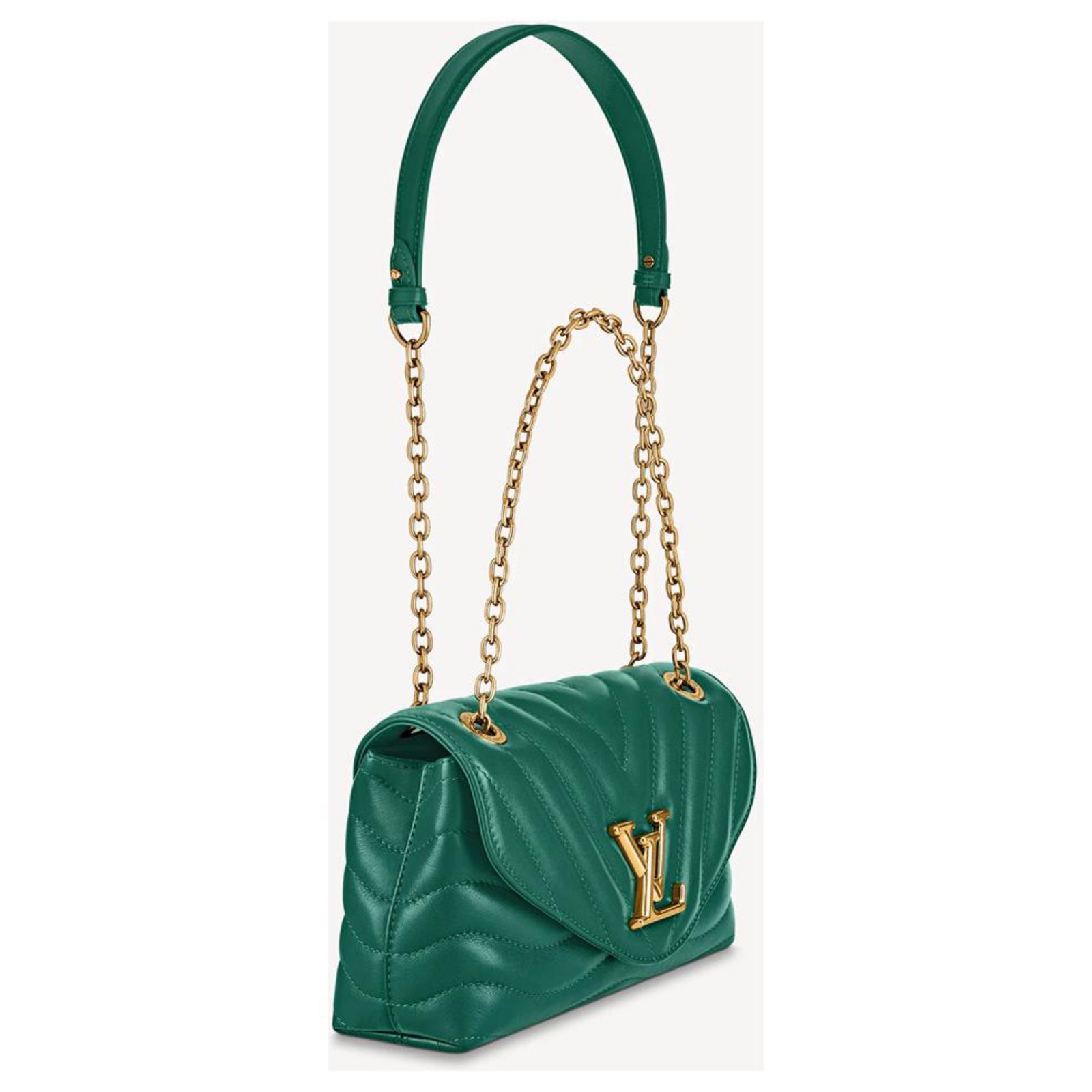 Louis Vuitton New Wave Purse Green Leather ref.330975 - Joli Closet