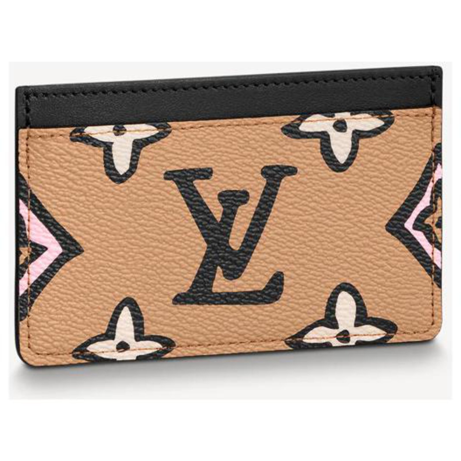 Louis Vuitton LV Card Holder Wild at heart Beige ref.330473 - Joli