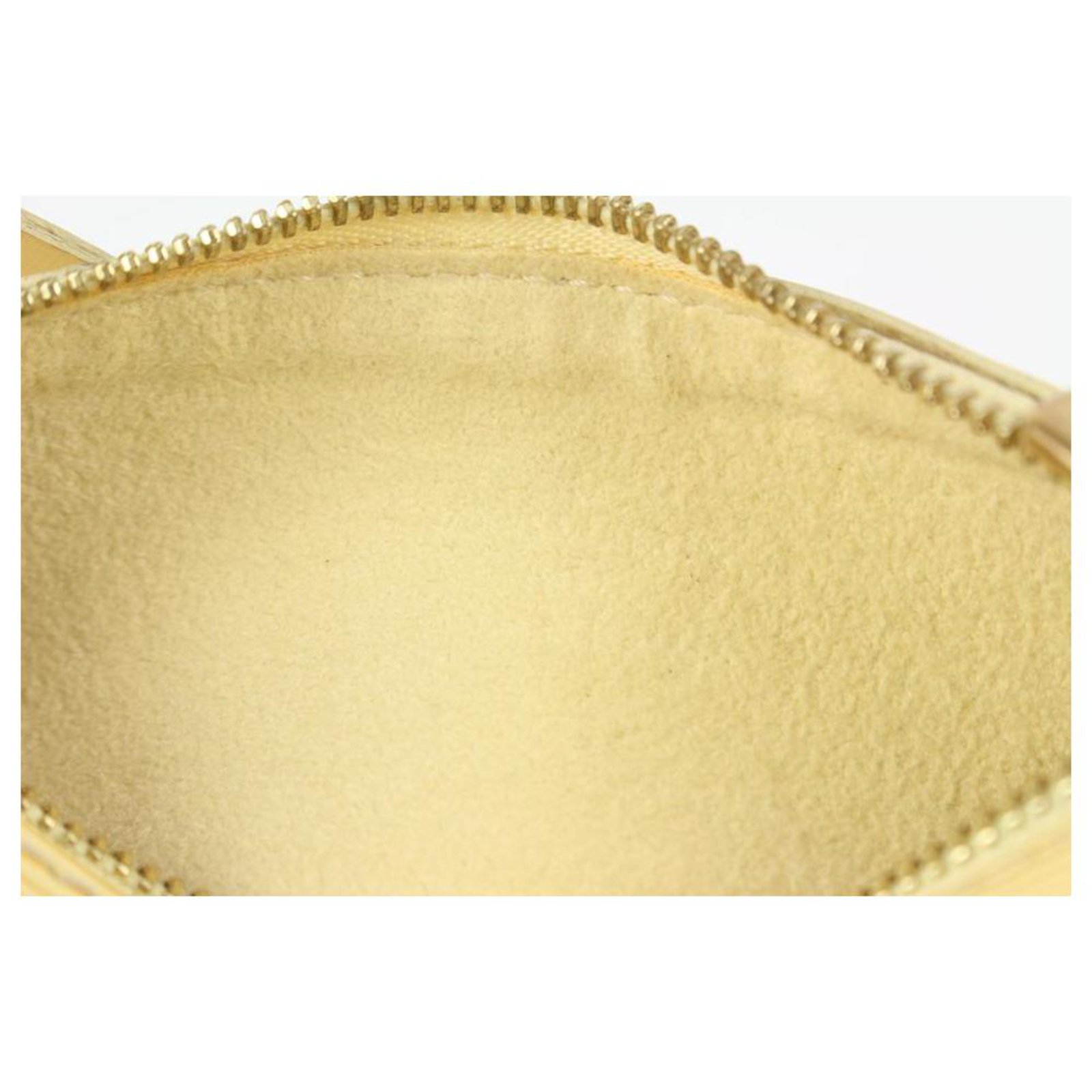 Louis Vuitton Mini Papillon Epi Soufflot Wristlet Pouch Vanilla Beige  Yellow 34LA53A ref.291343 - Joli Closet