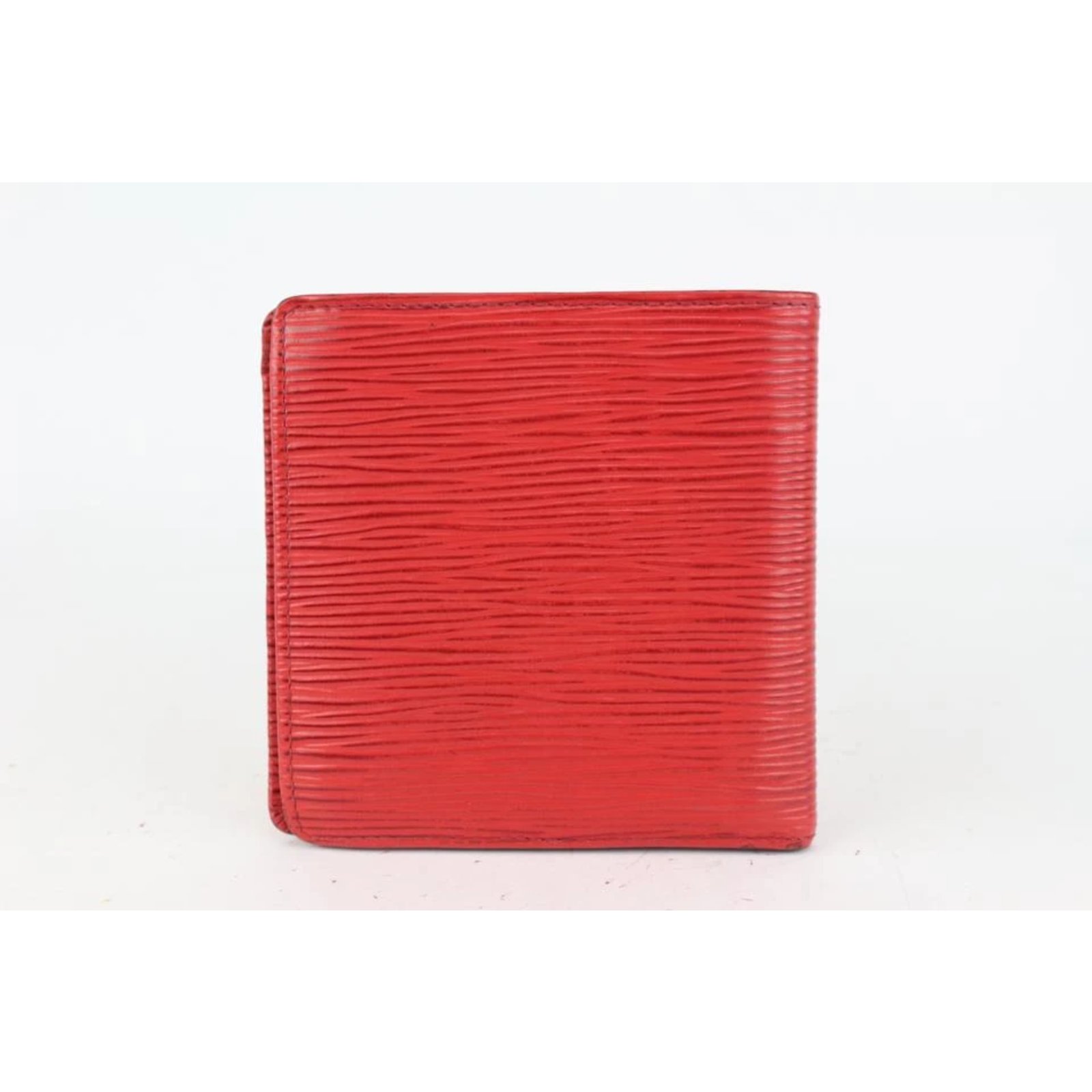 Louis Vuitton Red Epi Leather Vertical Bifold Long Wallet – OPA