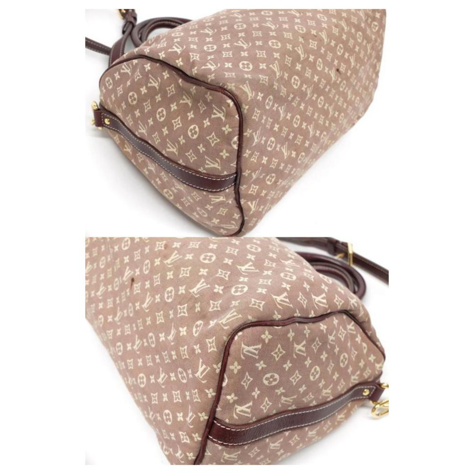 Louis Vuitton Monogram Mini Lin Speedy Bandouliere 30