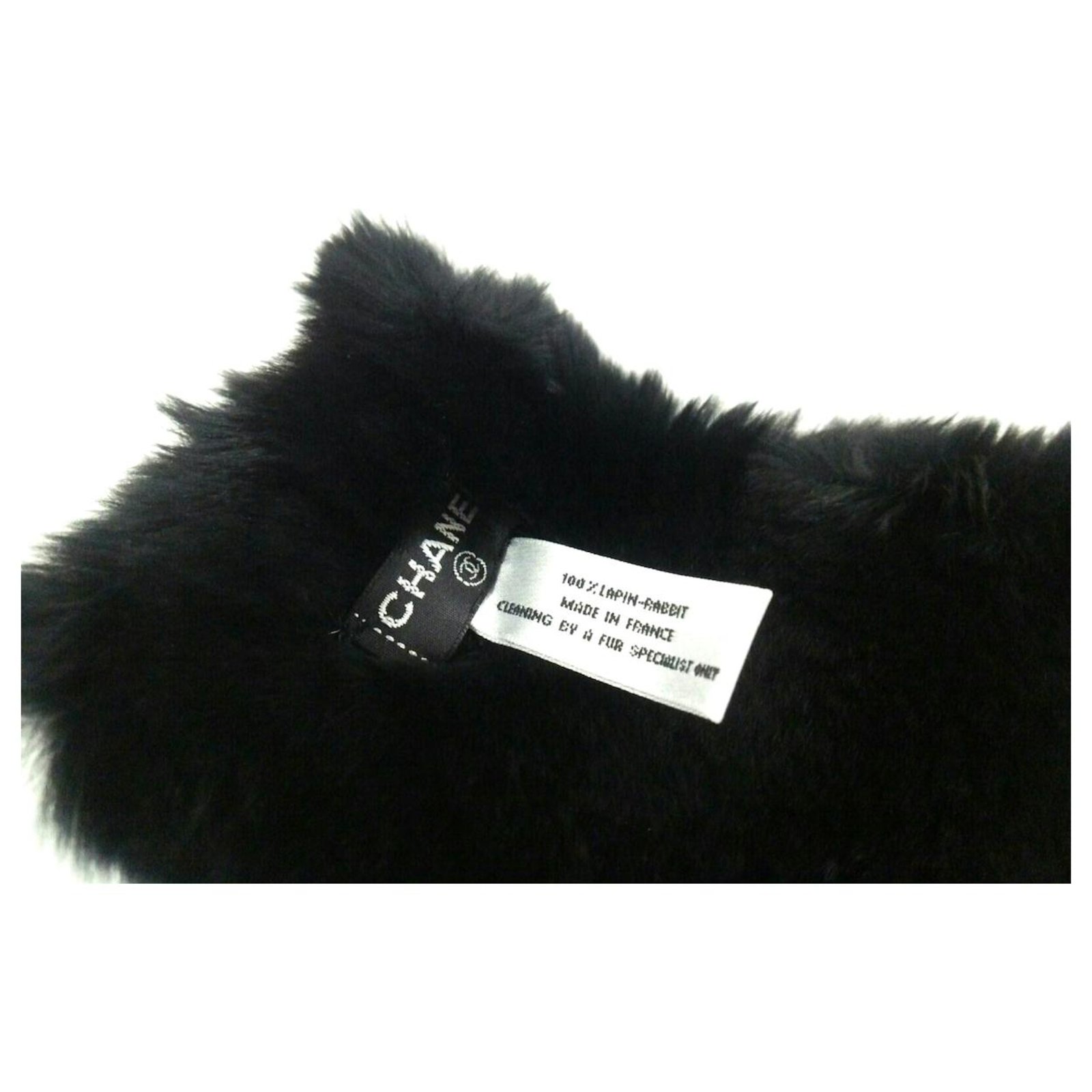 Chanel gloves Black Fur ref.331265 - Joli Closet