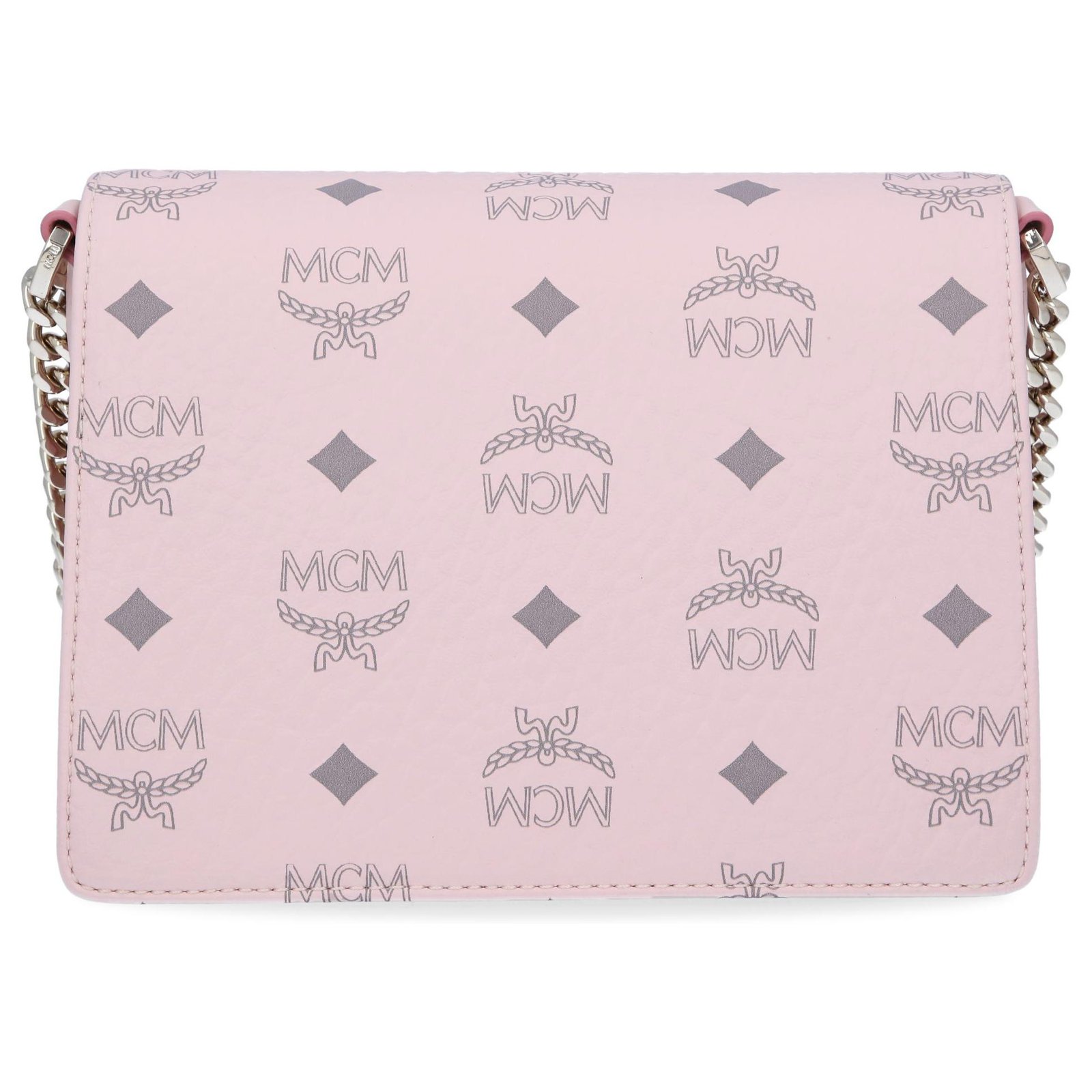 MCM shoulder bag Light pink Leatherette ref.1011598 - Joli Closet