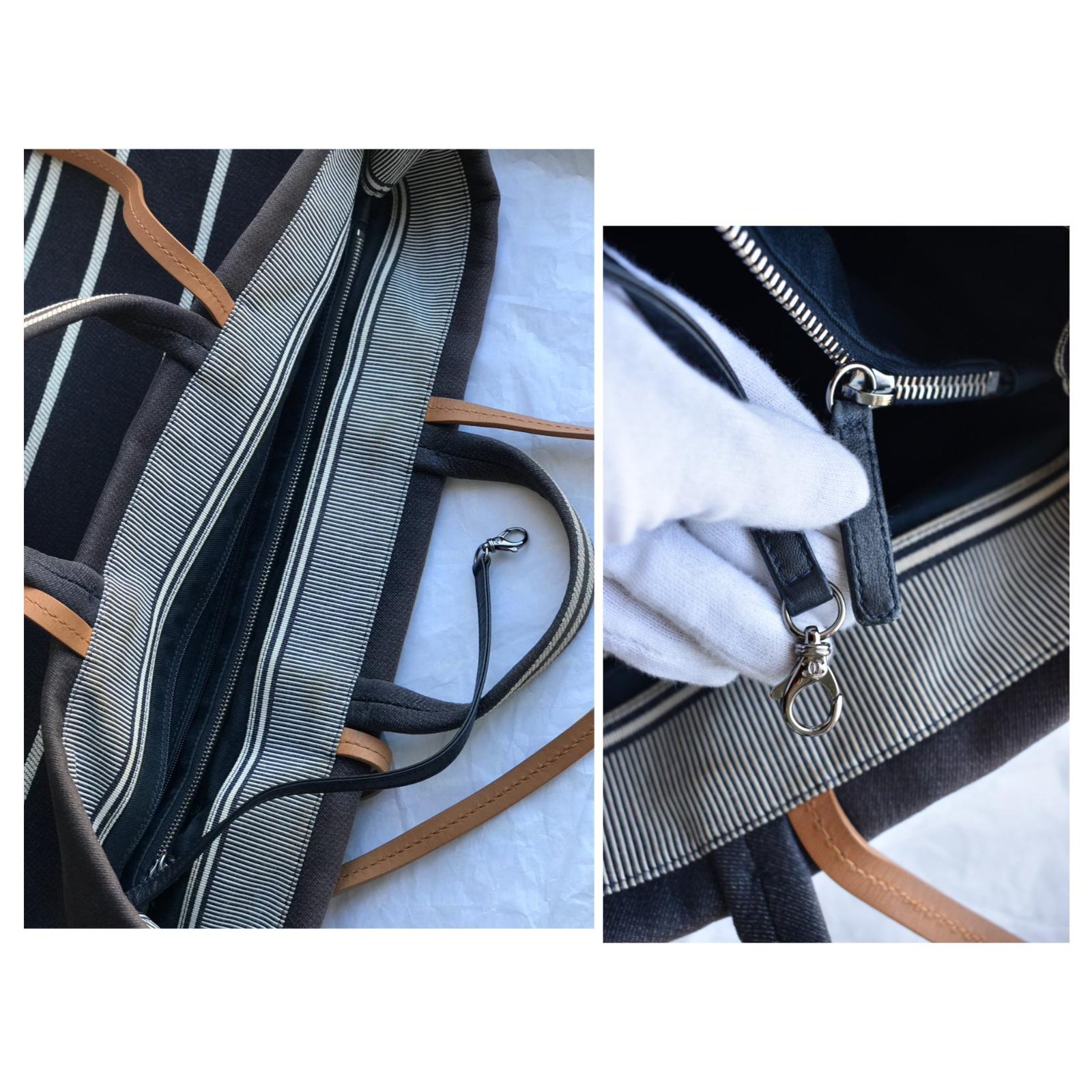 Chanel Travel bag Blue Cloth ref.238371 - Joli Closet