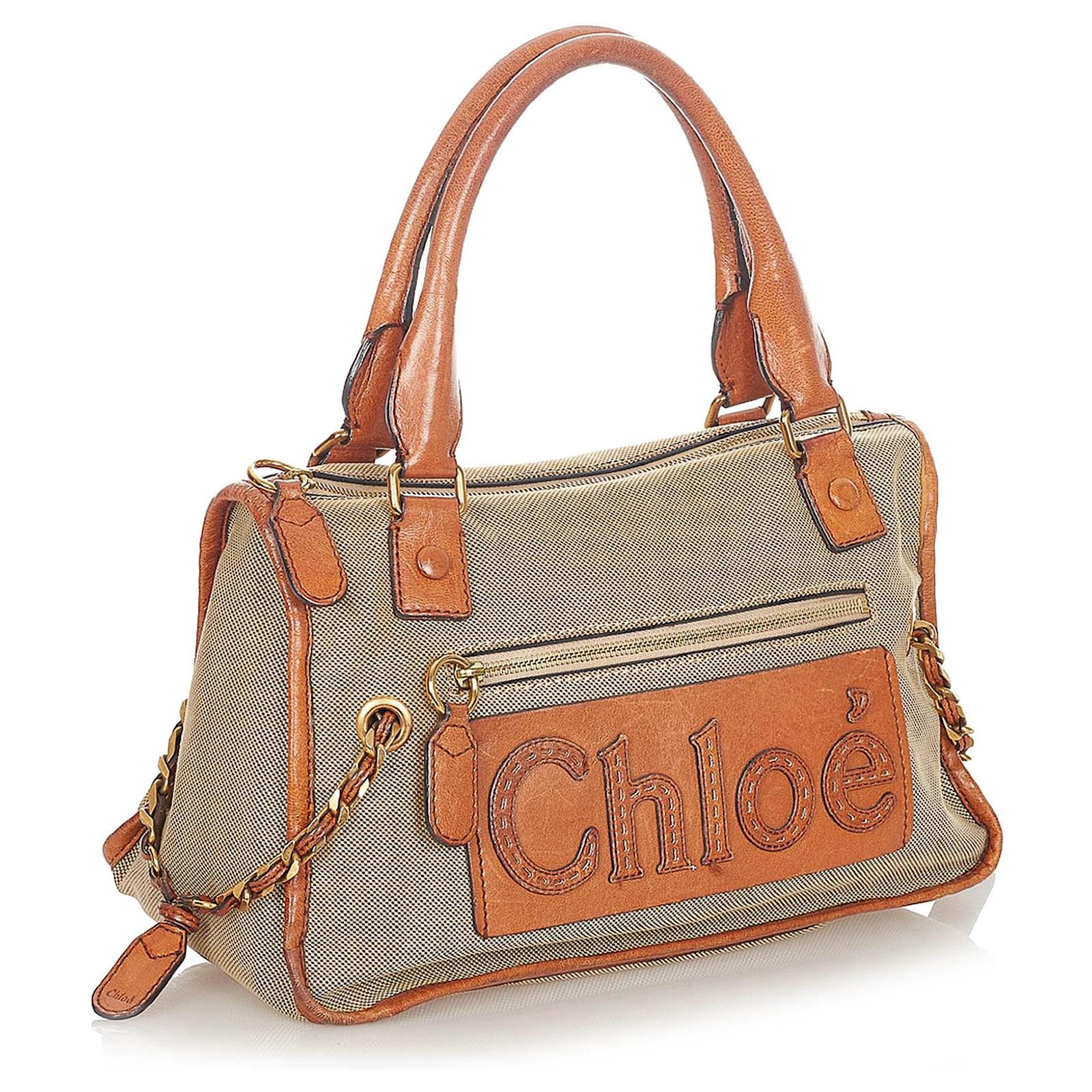 chloe canvas bolsa