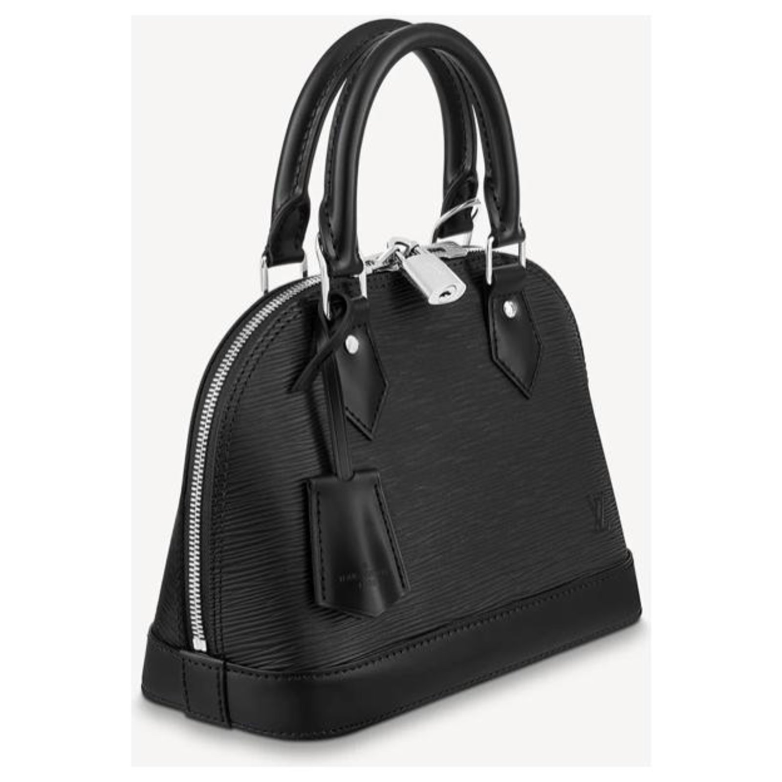 Handbags Louis Vuitton LV Alma Bb Black EPI with Strap