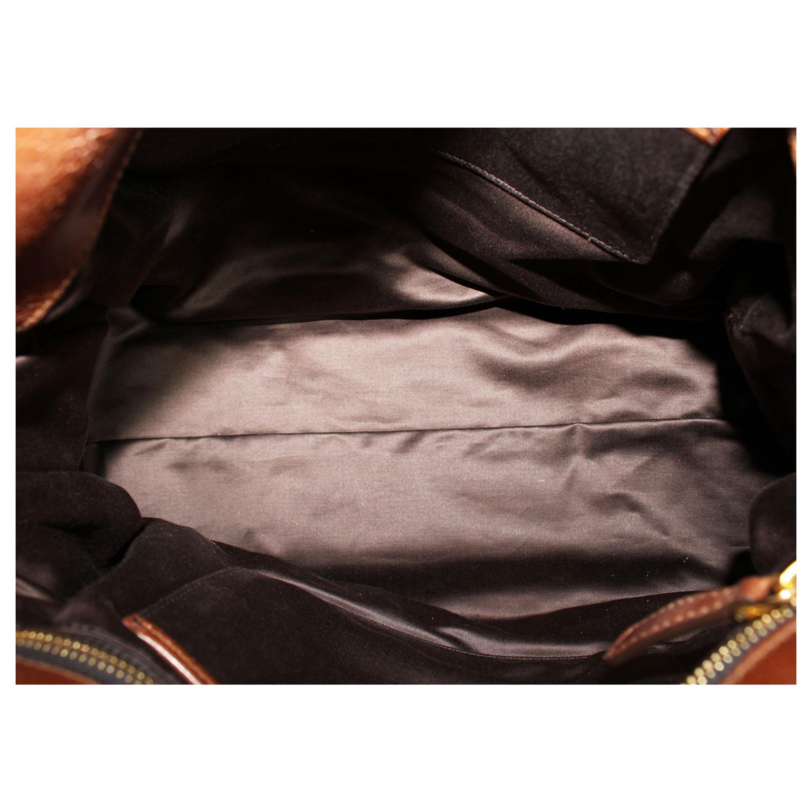 Miu Miu Miu Miu Brown Vitello Lux Mini Bow Bag Leather ref.332846