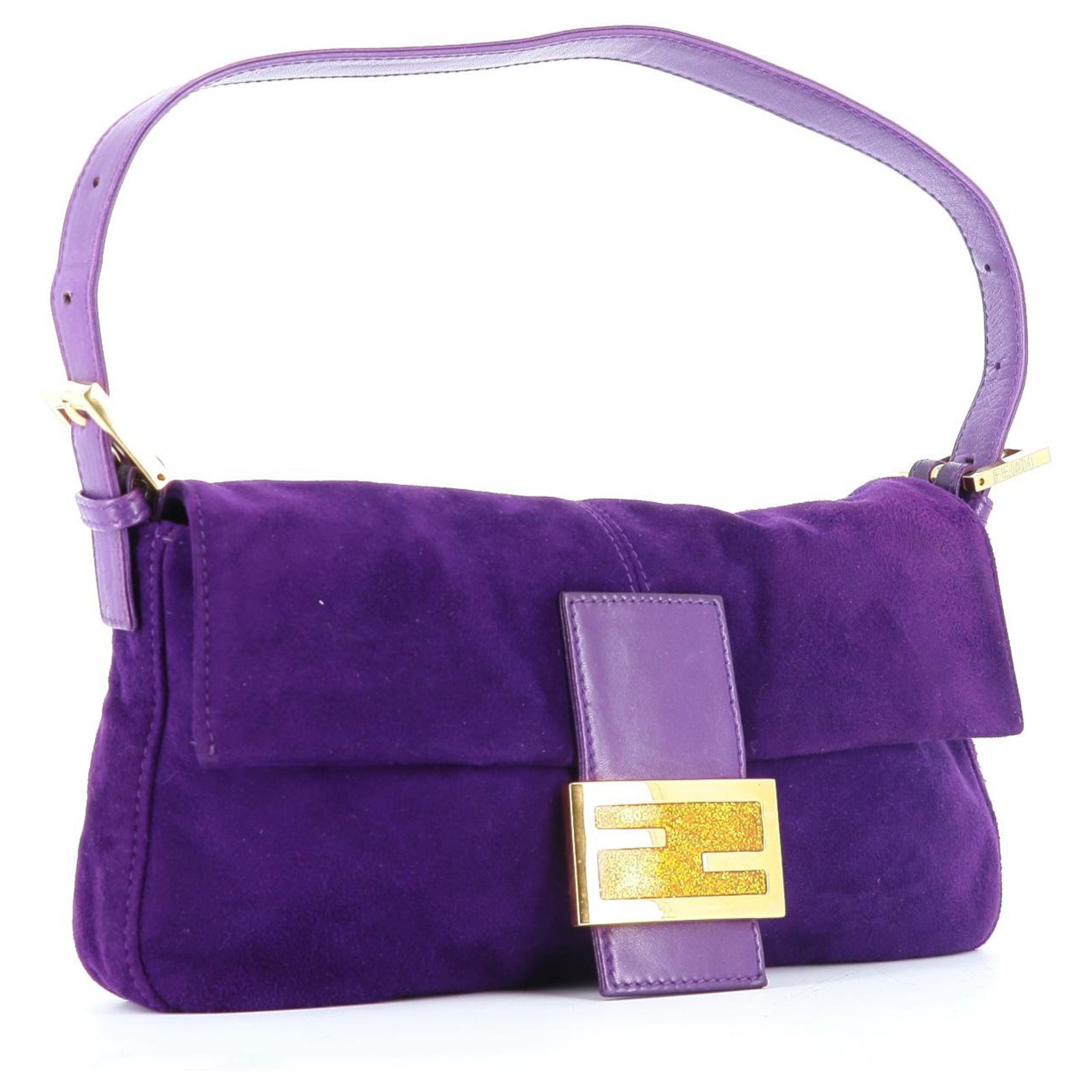 Fendi Handbags Purple Velvet ref.333262 - Joli Closet