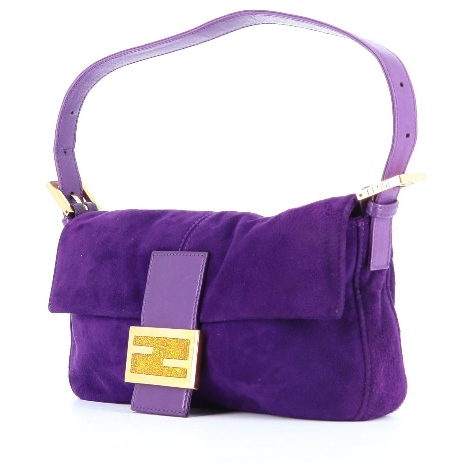 Fendi Handbags Purple Velvet ref.333262 - Joli Closet