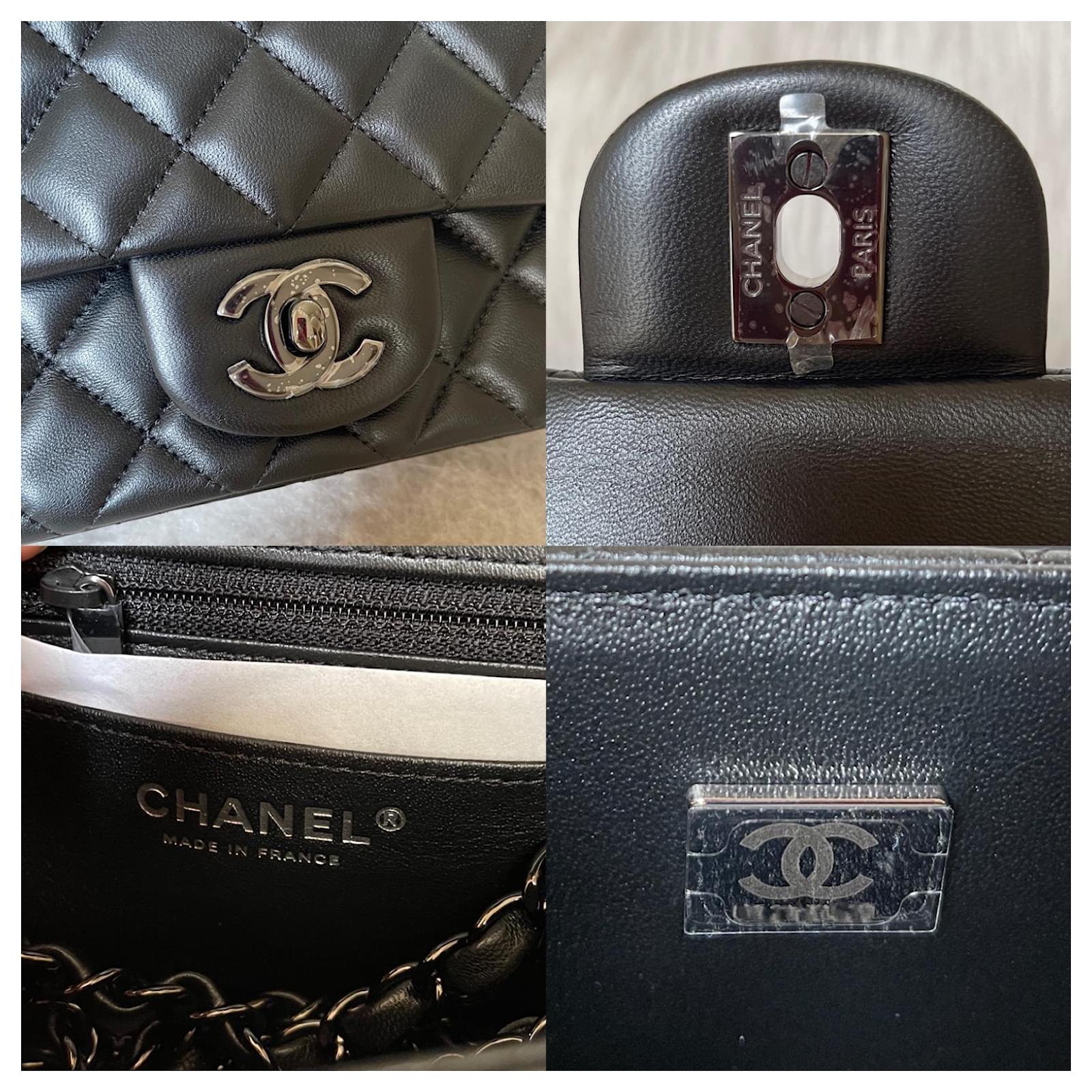 Timeless Chanel Classic Quilted So Black Lambskin Rectangular Mini