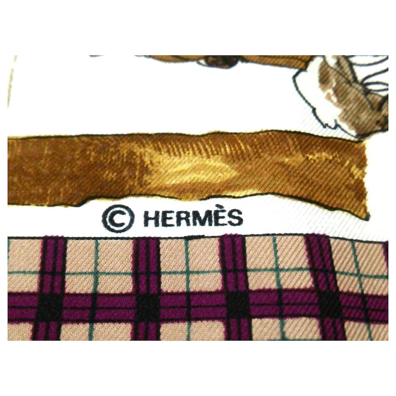 Hermès HERMES CARRE Purple Silk ref.333827 - Joli Closet