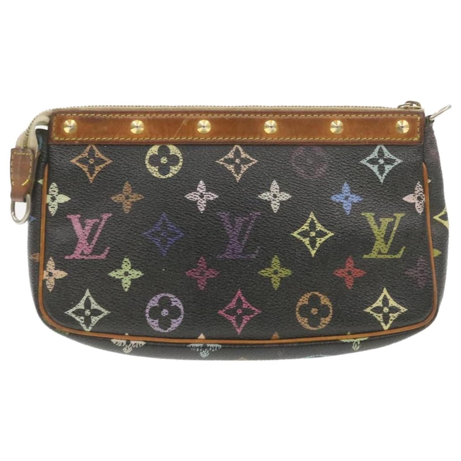 louis vuitton multicolor pochette black